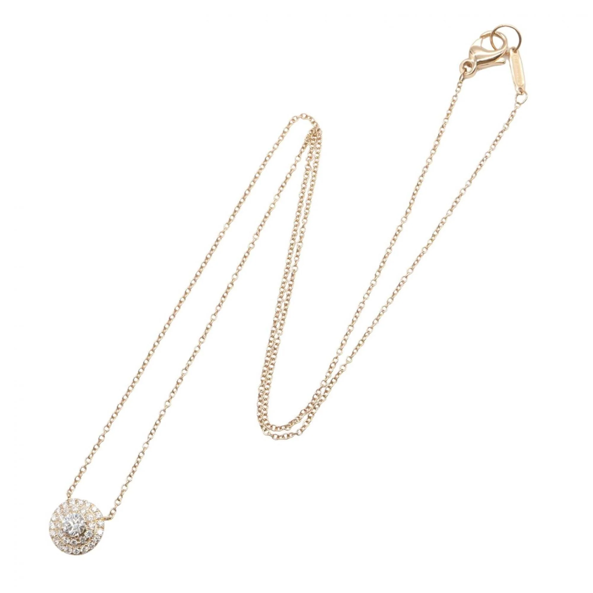 Pendant Necklace 18K Rose Gold with Diamond - Image 2
