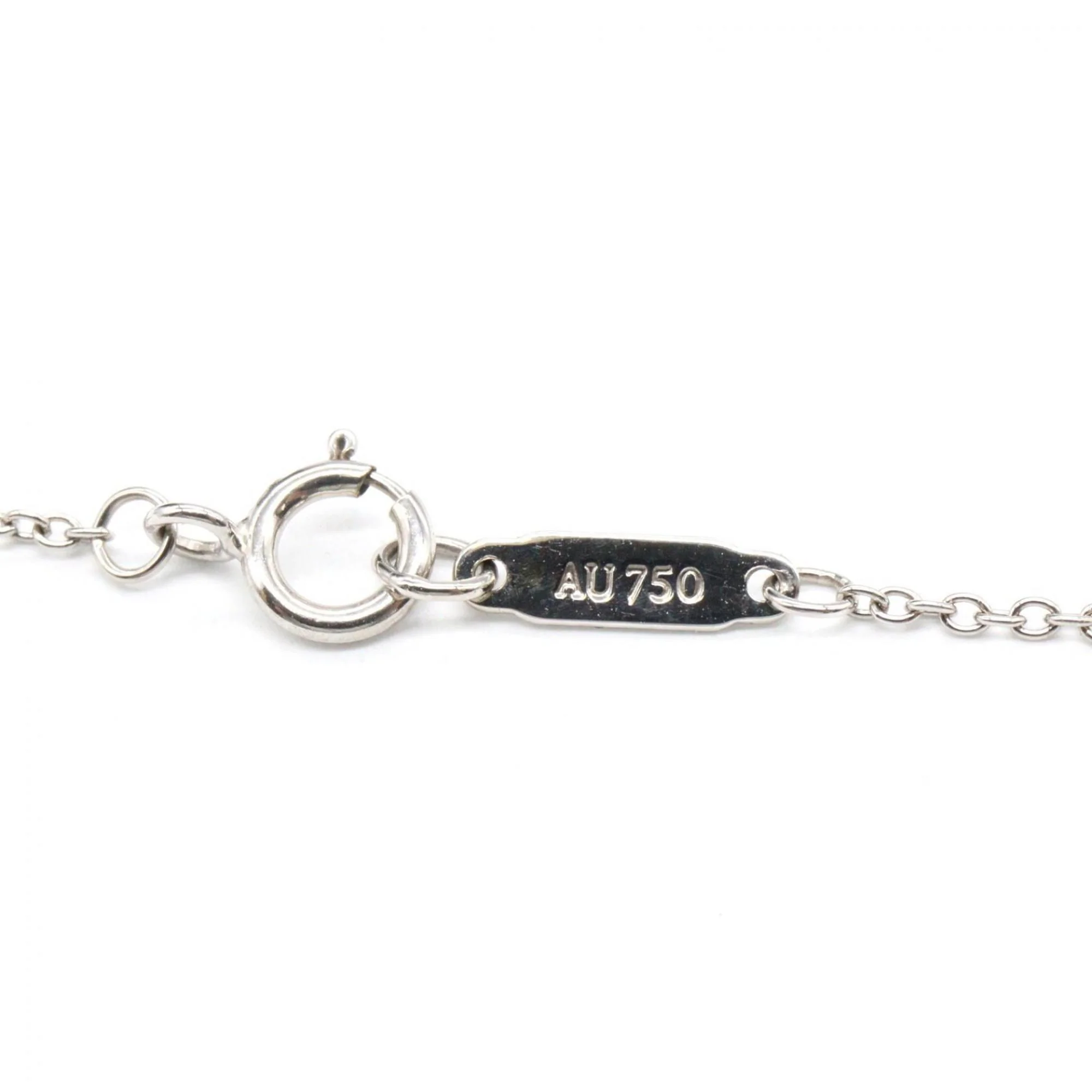 Pendant Necklace 18K White Gold with Diamond - Image 4