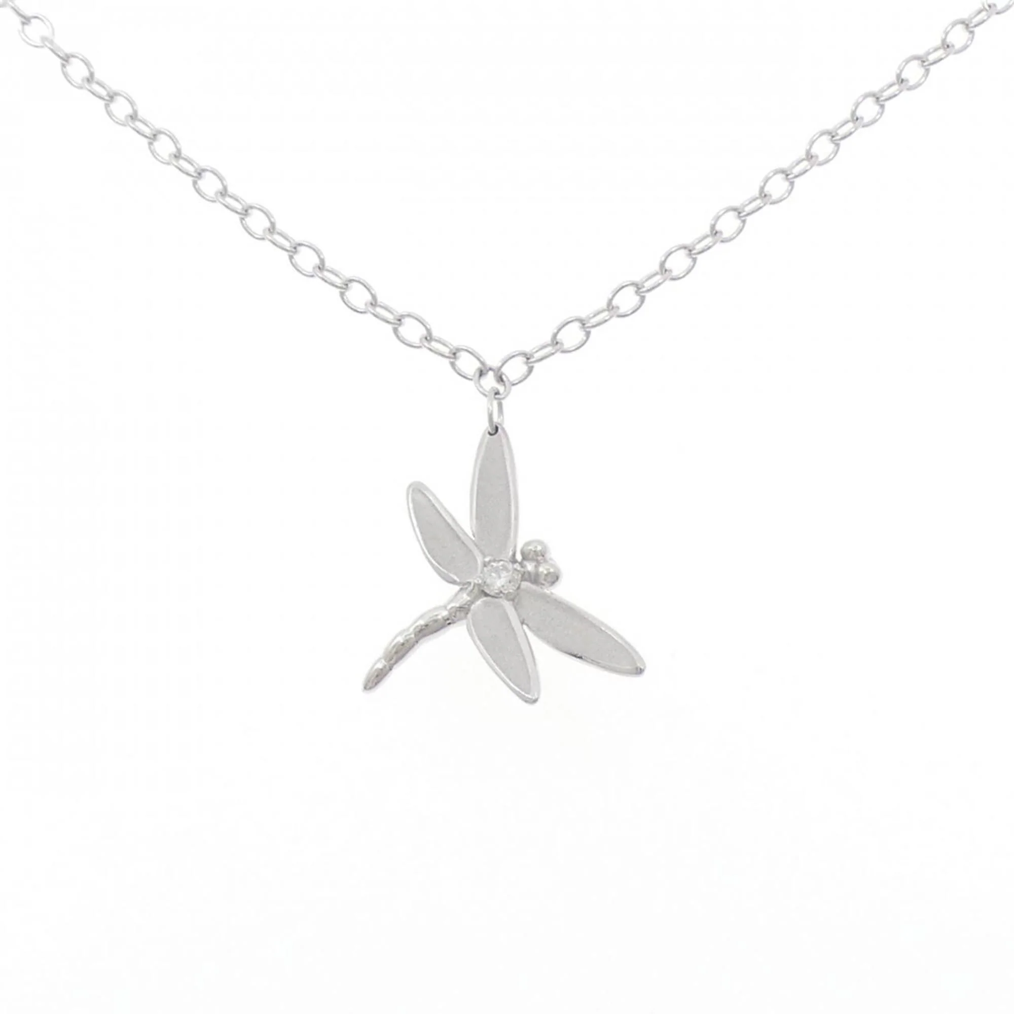 Pendant Necklace 18K White Gold with Diamond