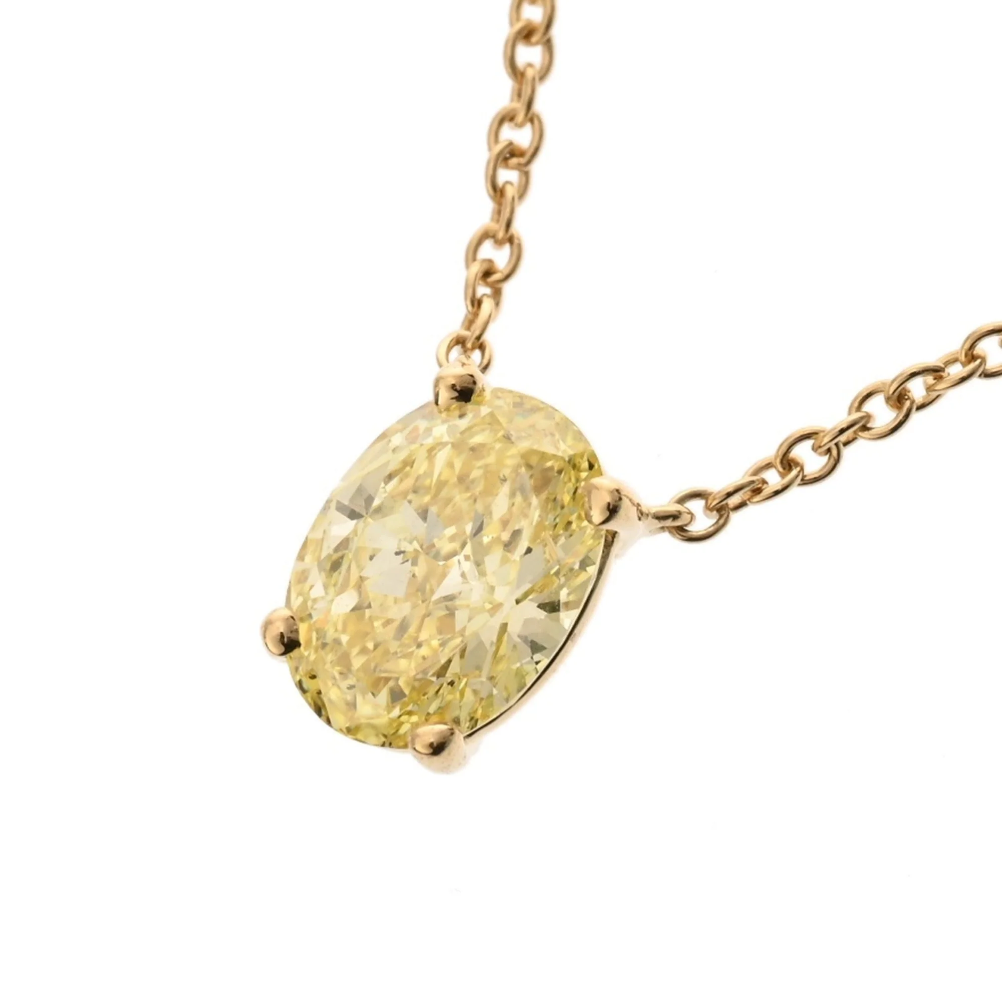 Pendant Necklace 18K Yellow Gold With Diamond - Image 4