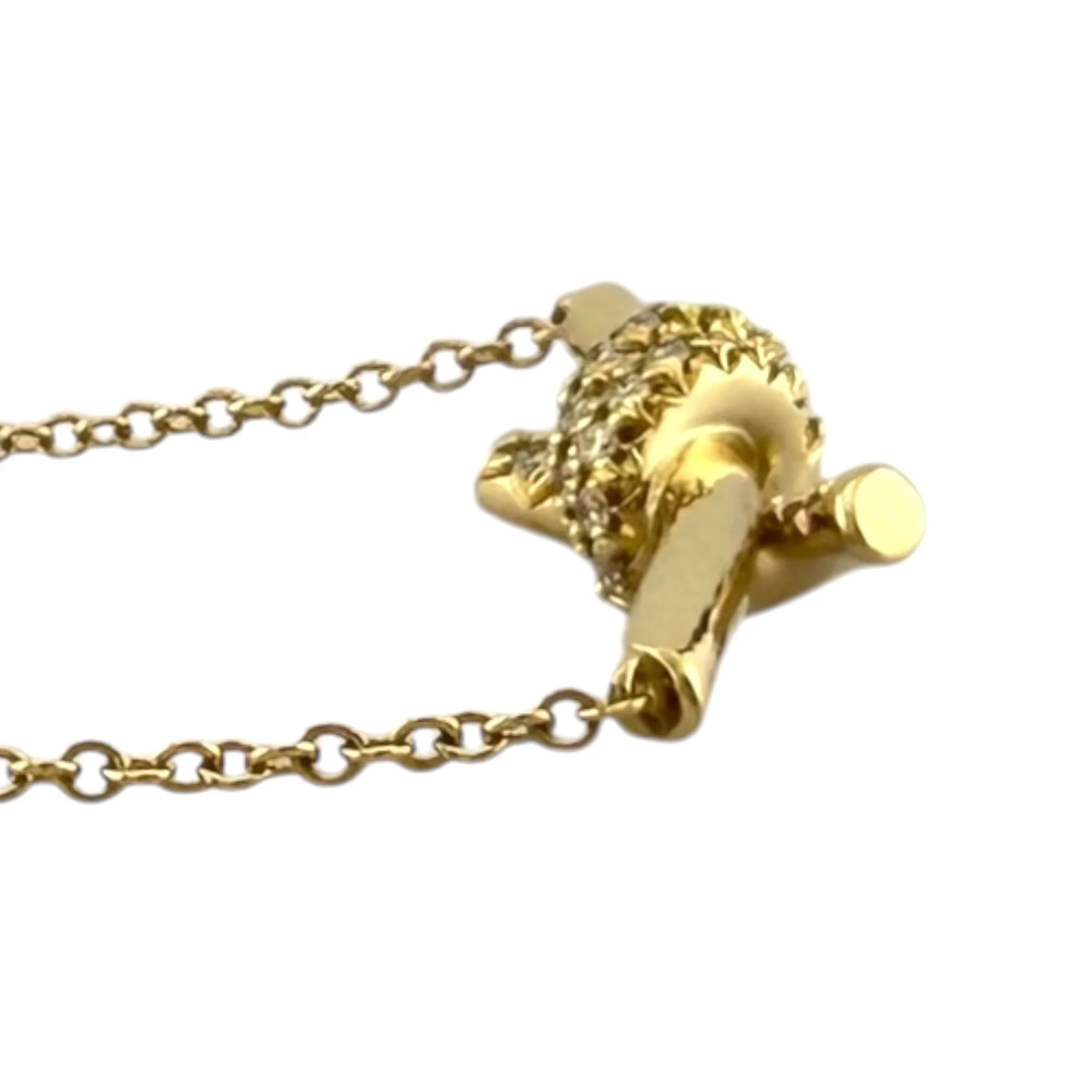 Pendant Necklace 18K Yellow Gold with Diamond - Image 4