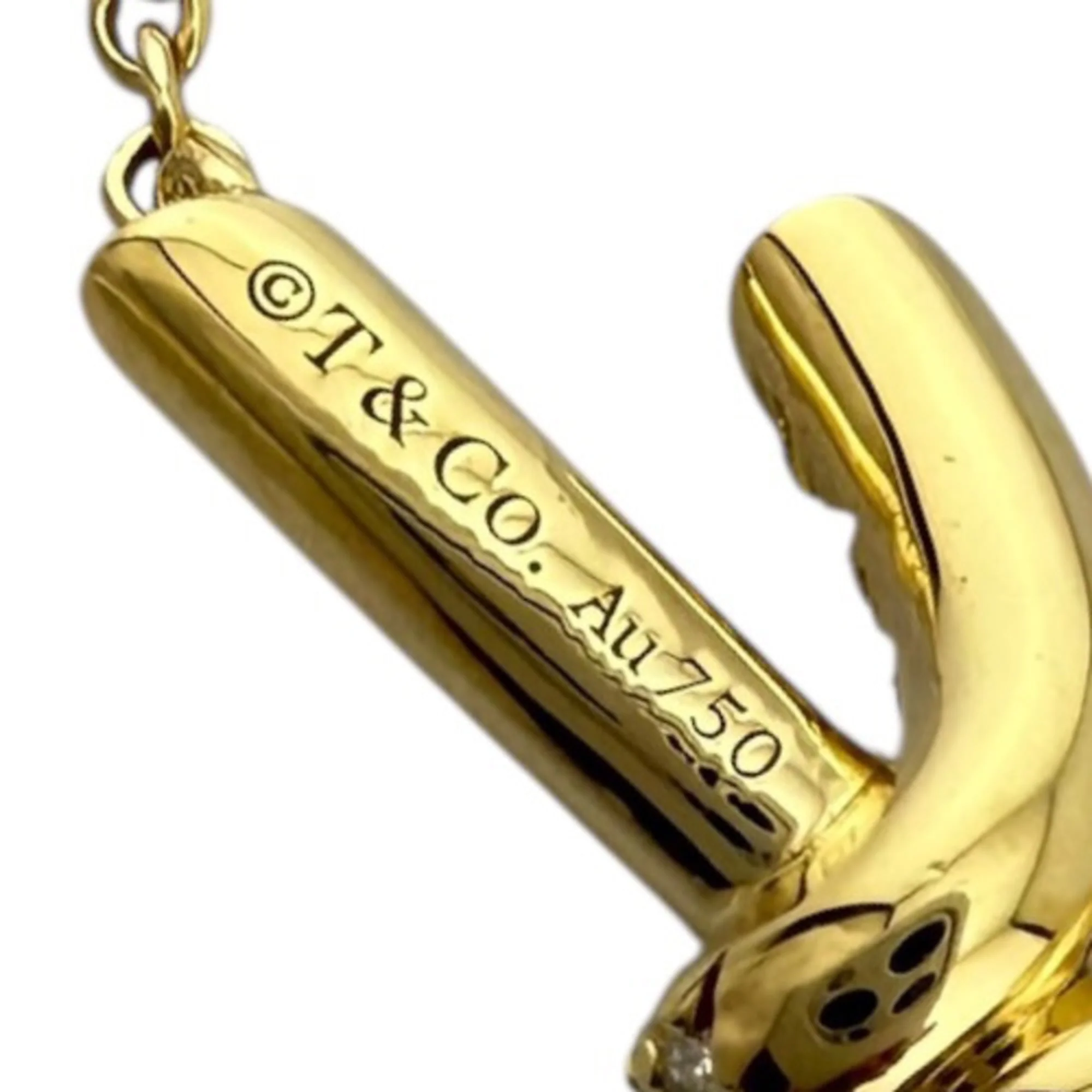 Pendant Necklace 18K Yellow Gold with Diamond - Image 5