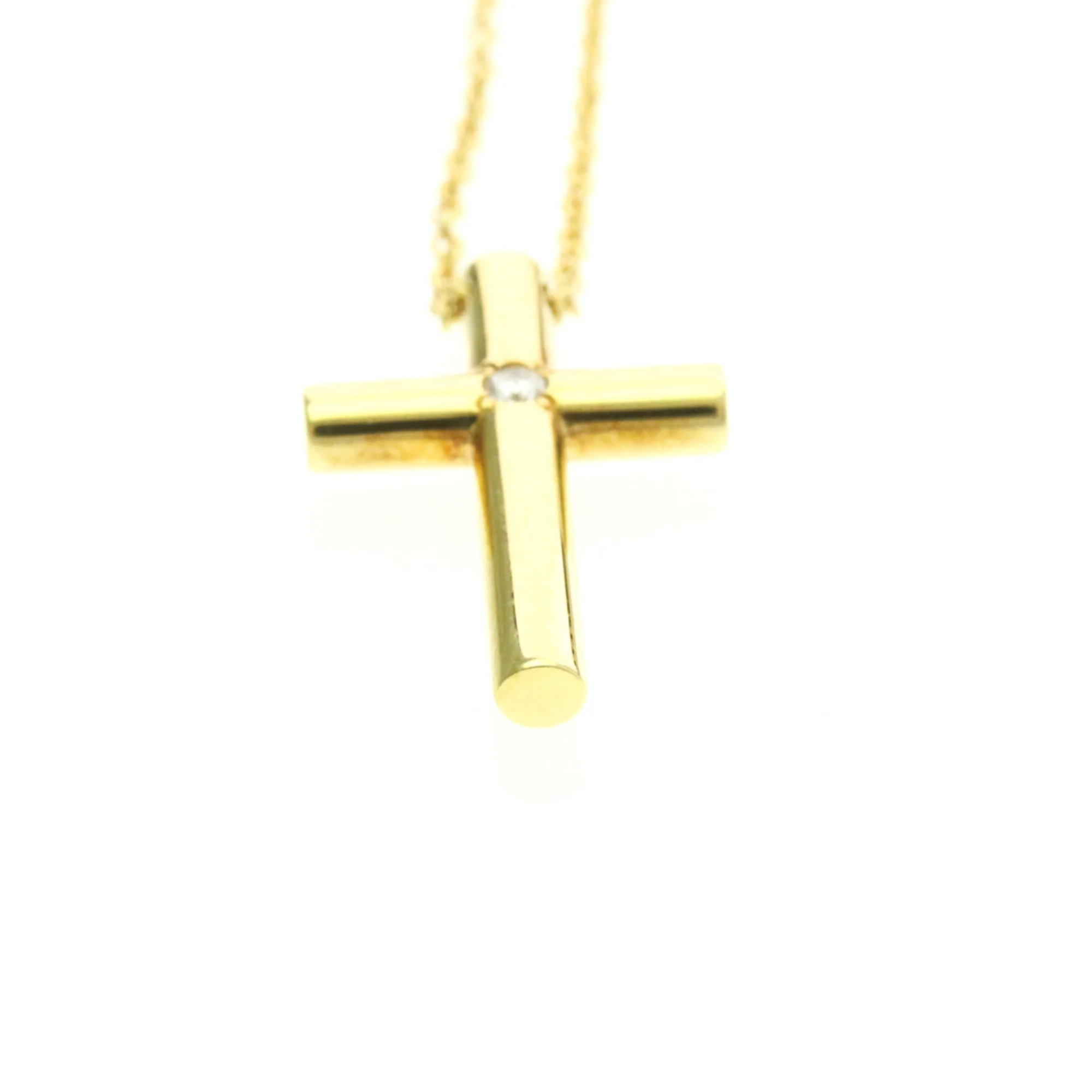 Pendant Necklace 18K Yellow Gold with Diamond - Image 5