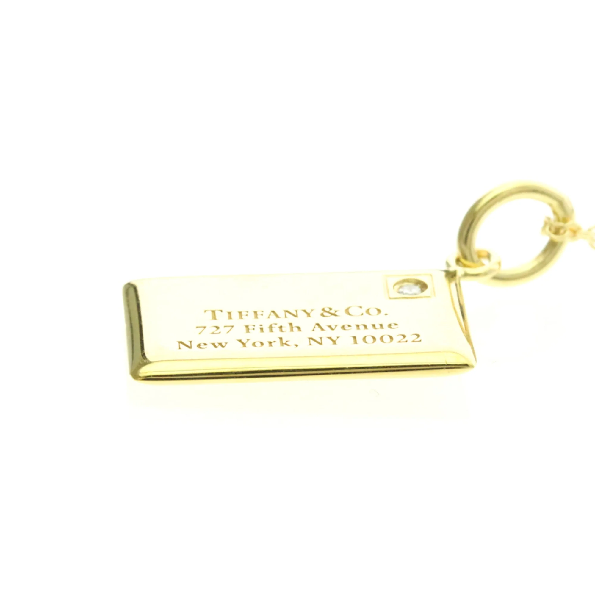 Pendant Necklace 18K Yellow Gold with Diamond - Image 4