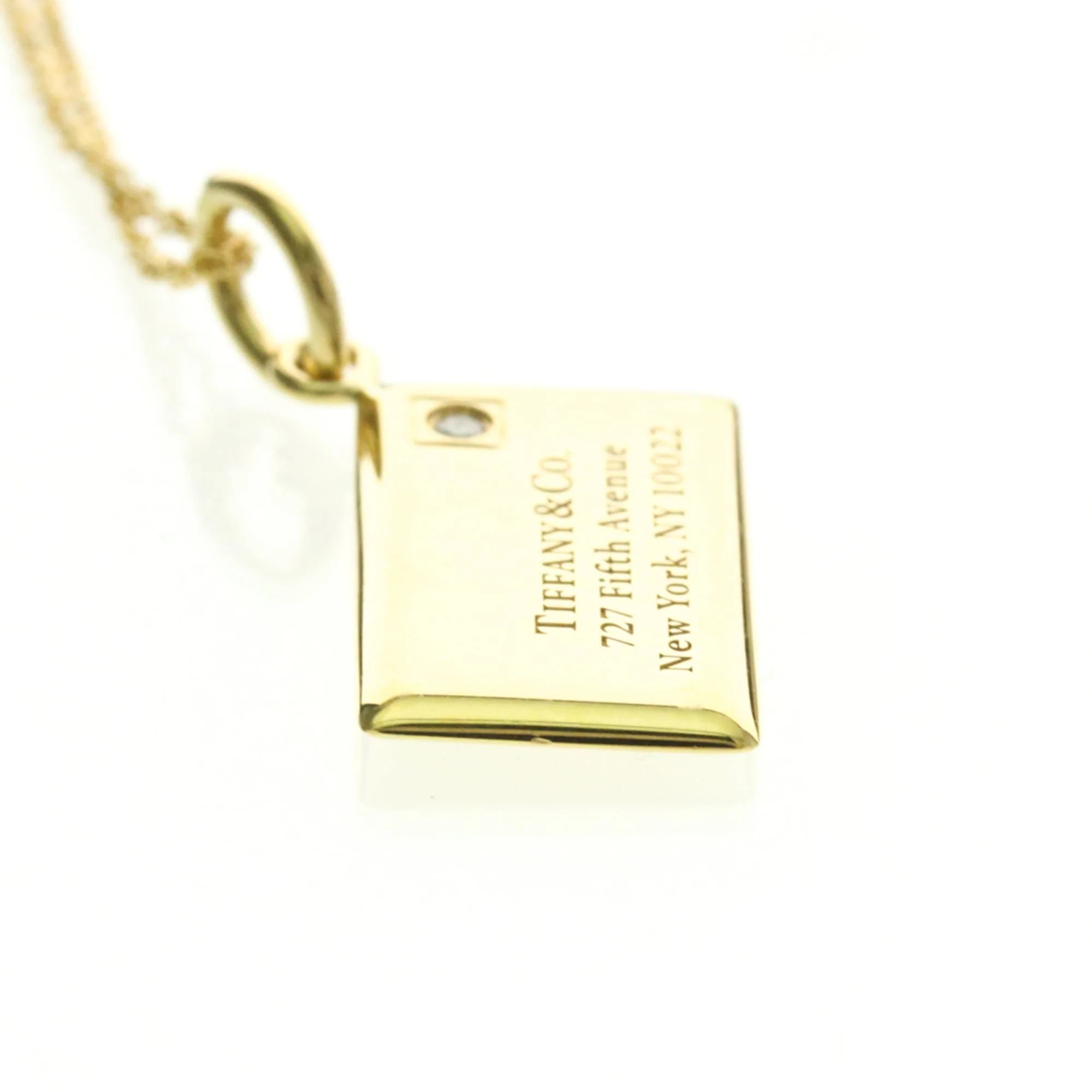 Pendant Necklace 18K Yellow Gold with Diamond - Image 5