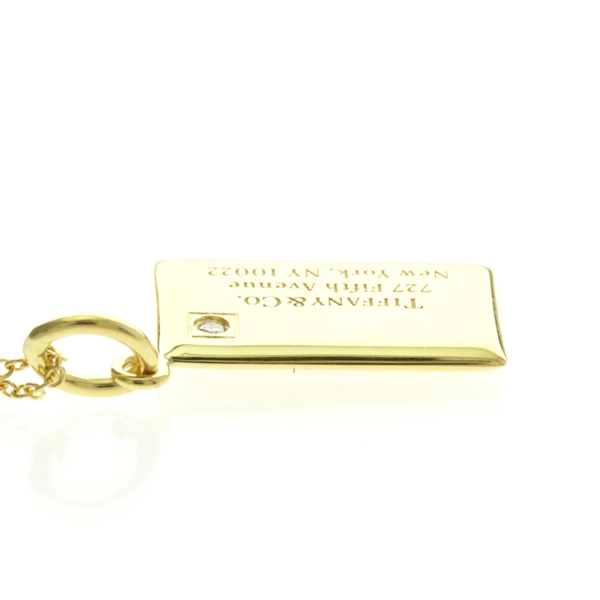 Pendant Necklace 18K Yellow Gold with Diamond - Image 6