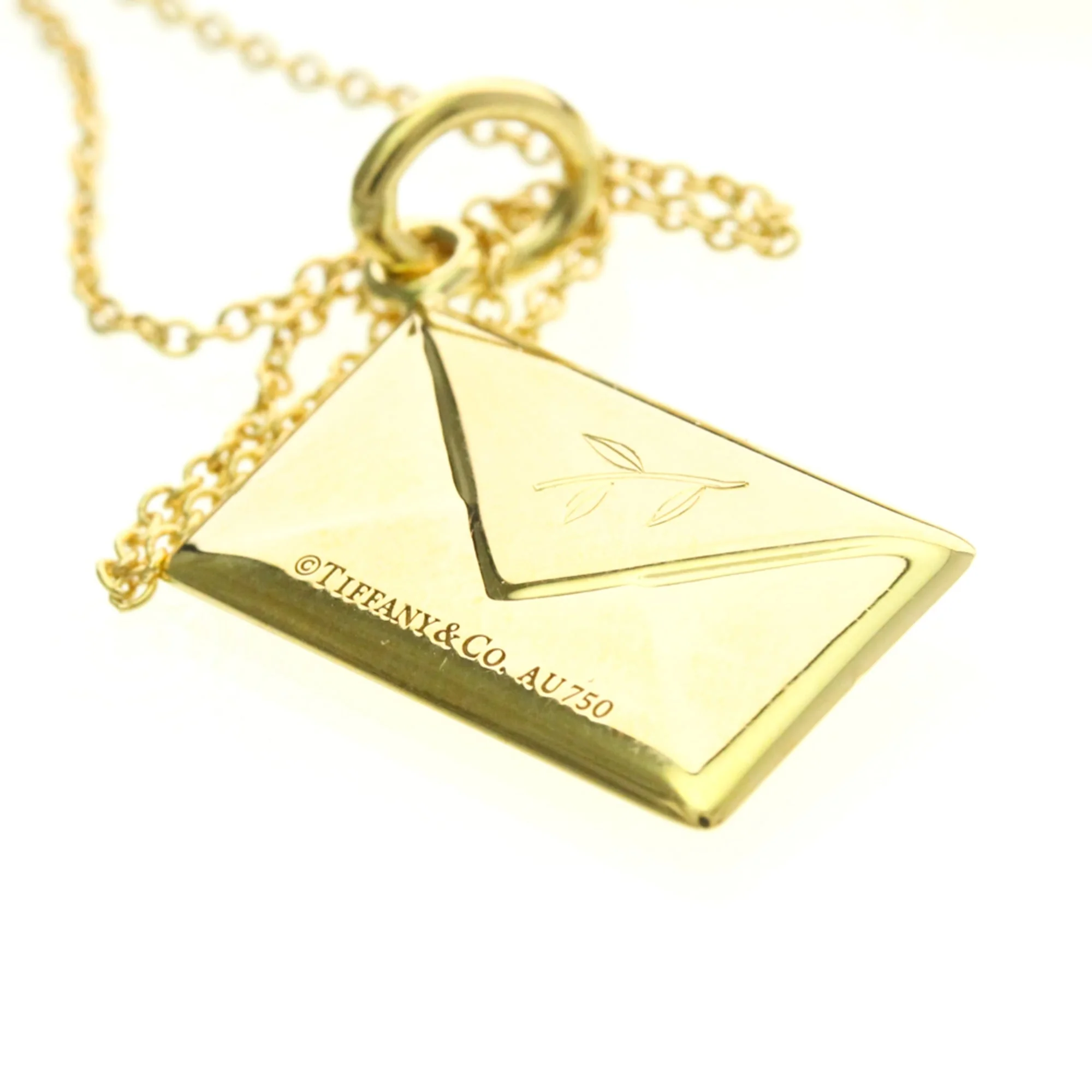 Pendant Necklace 18K Yellow Gold with Diamond - Image 8