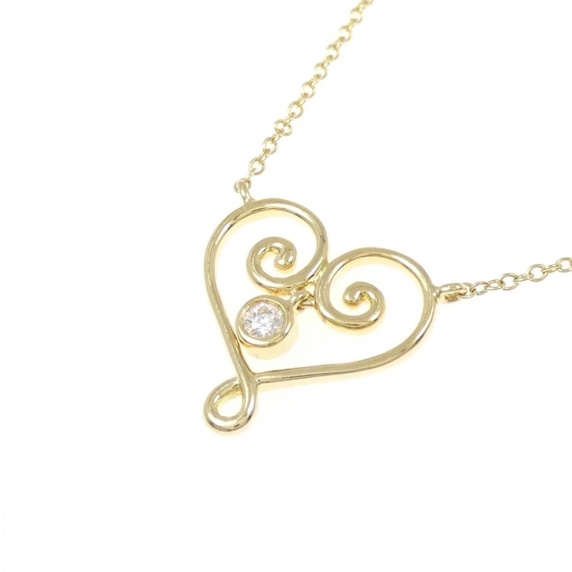 Pendant Necklace 18K Yellow Gold with Diamond - Image 3