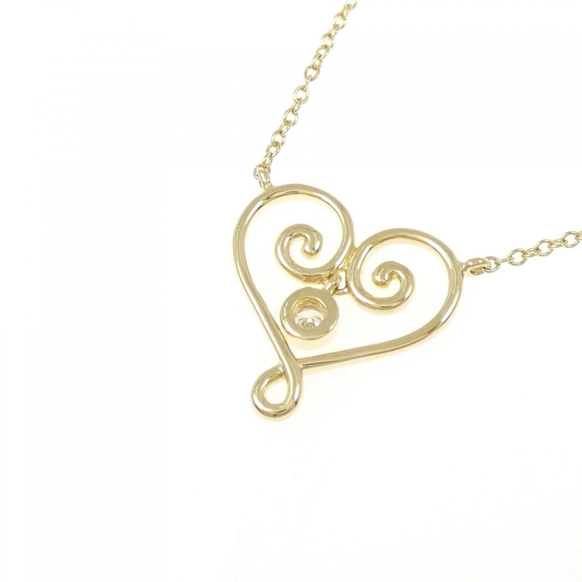 Pendant Necklace 18K Yellow Gold with Diamond - Image 4