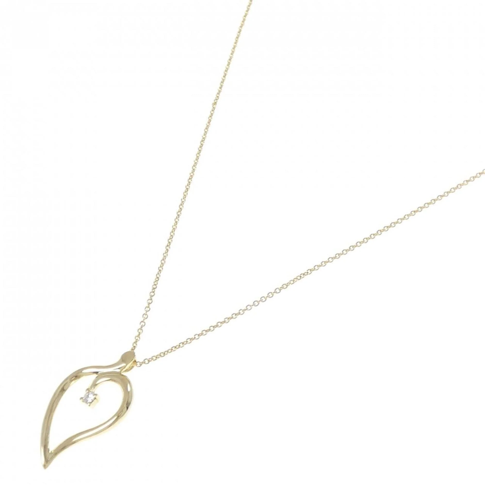 Pendant Necklace 18K Yellow Gold with Diamond - Image 2