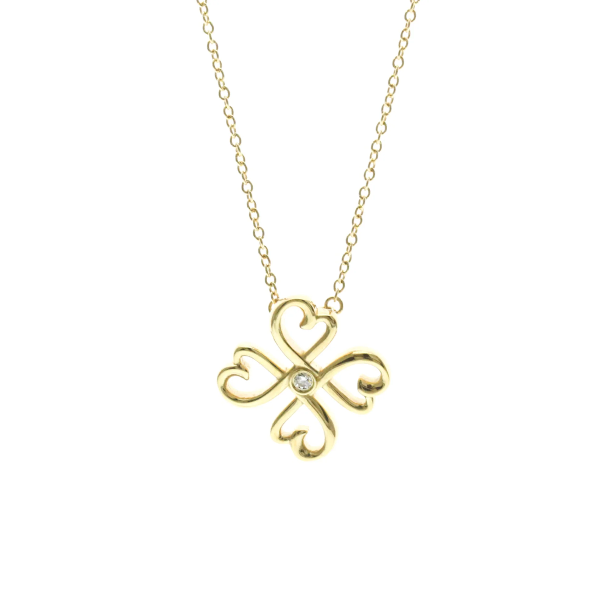 Pendant Necklace 18K Yellow Gold with Diamond
