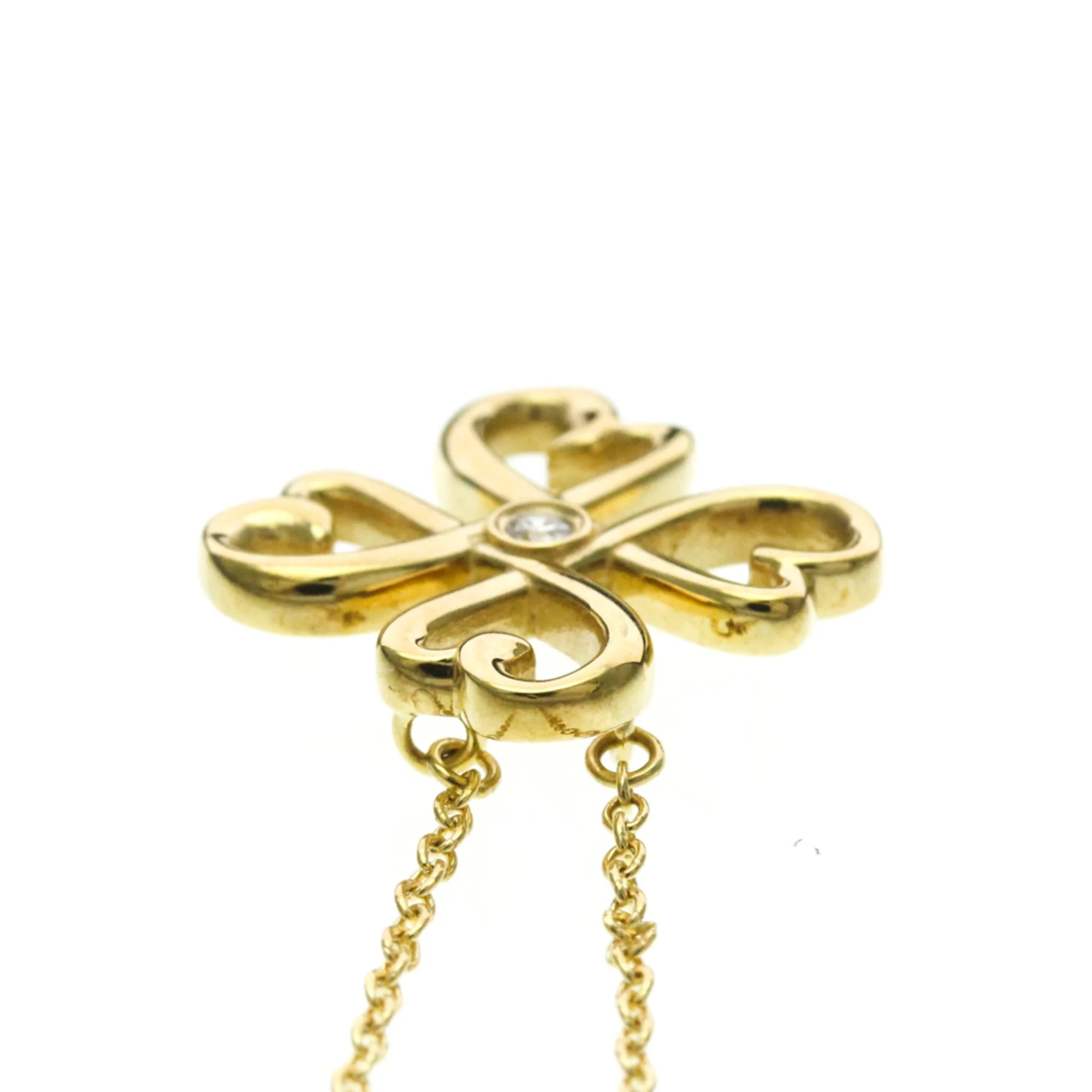 Pendant Necklace 18K Yellow Gold with Diamond - Image 6