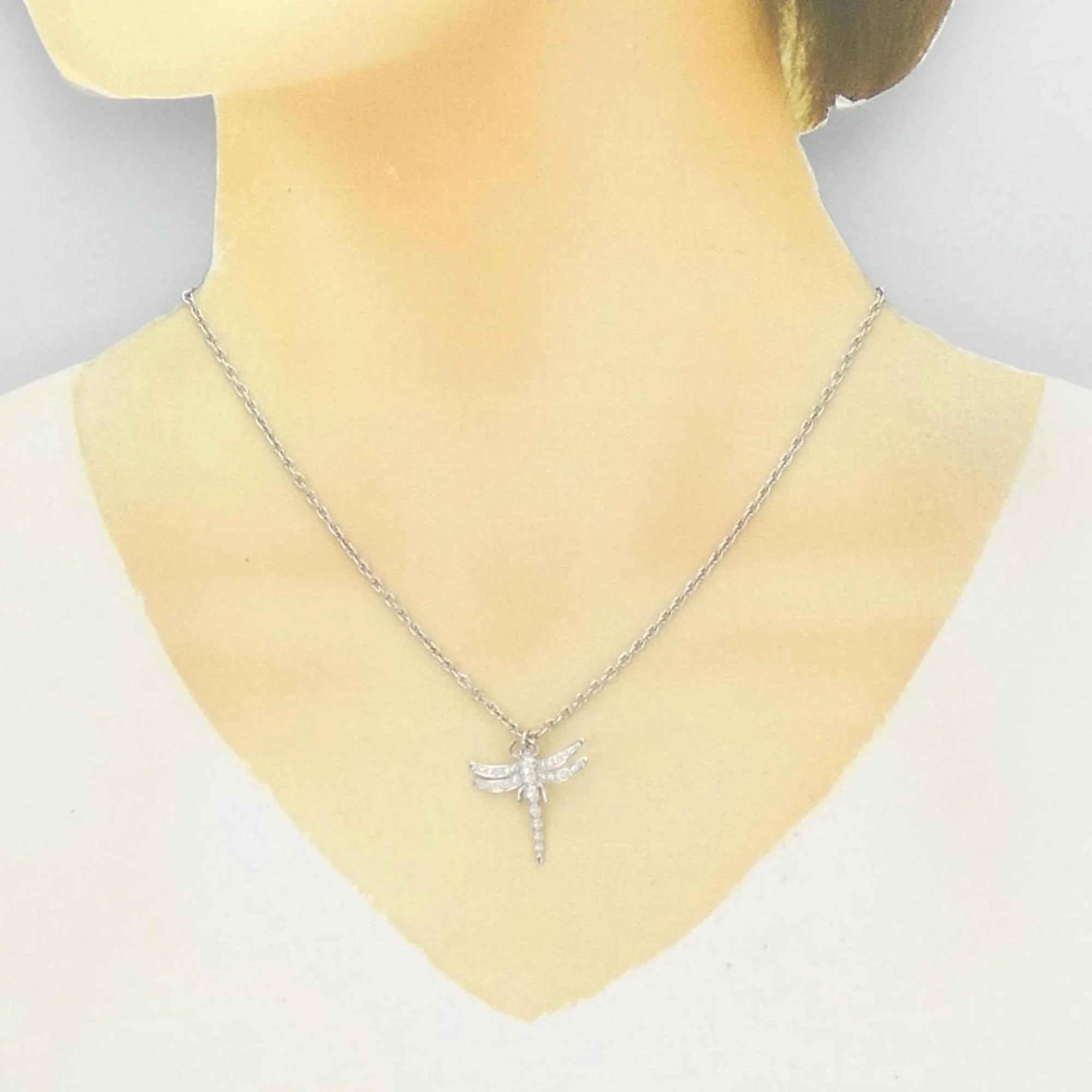 Pendant Necklace Platinum With Diamond - Image 6