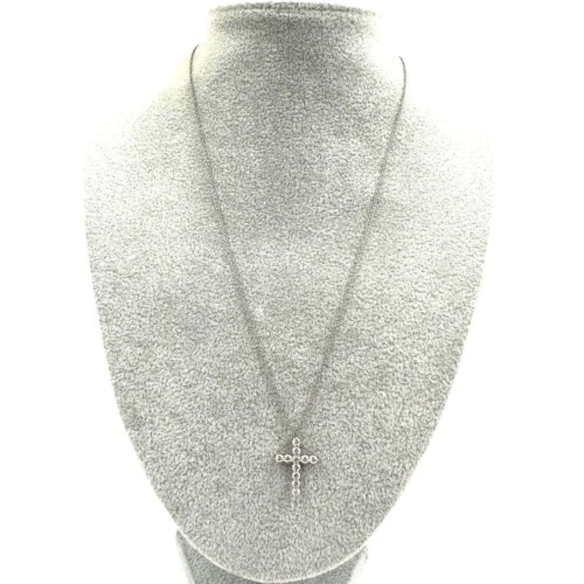Pendant Necklace Platinum with Diamond Medium
