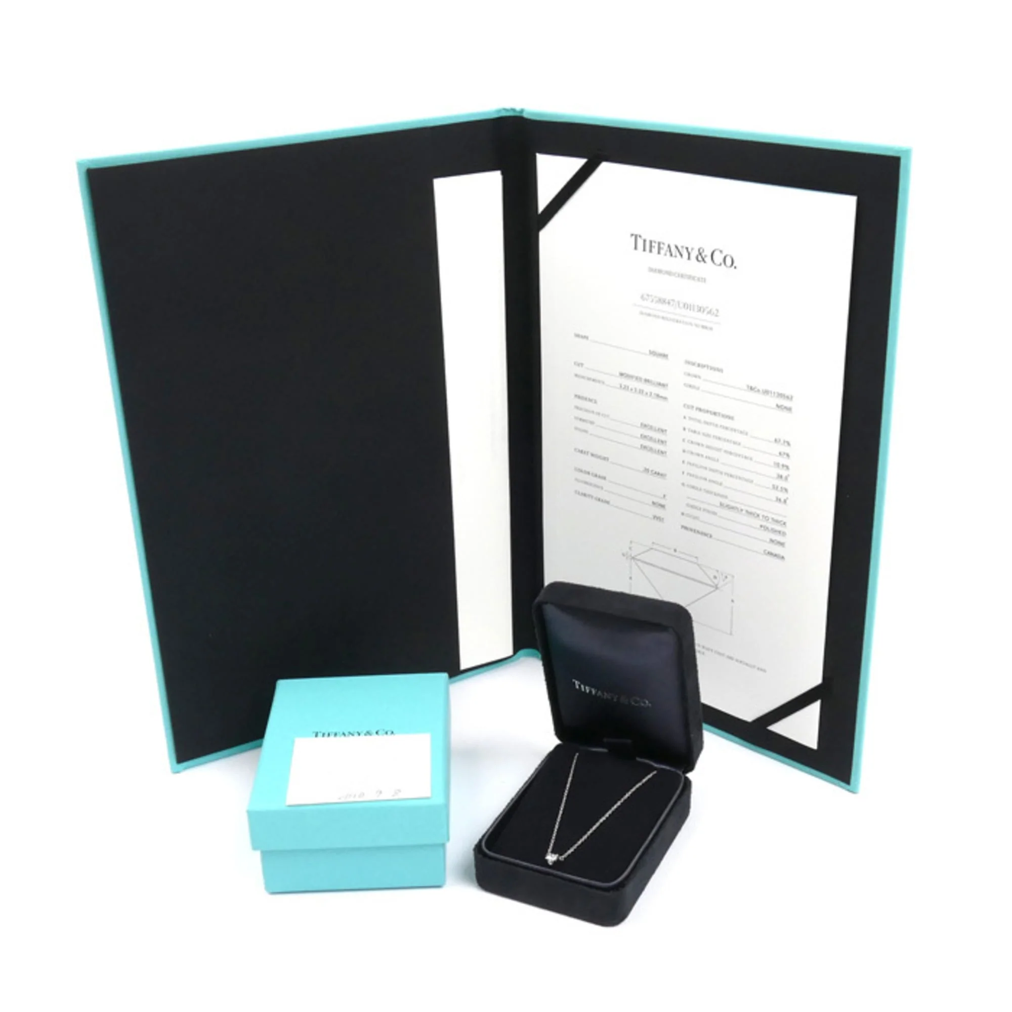 Pendant Necklace Platinum With Princess Cut Diamond - Image 6