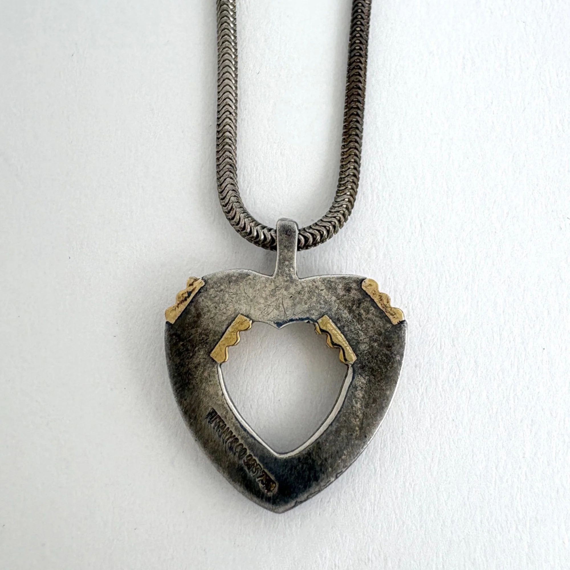 Pendant Necklace Sterling Silver and 18K Gold - Image 2
