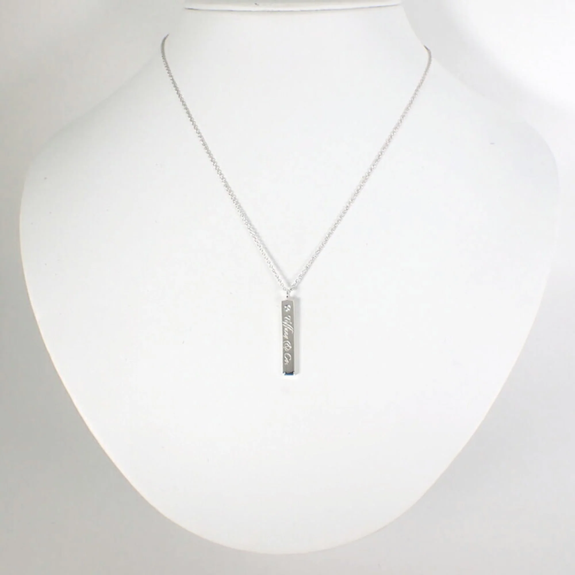 Pendant Necklace Sterling Silver With Diamond - Image 3
