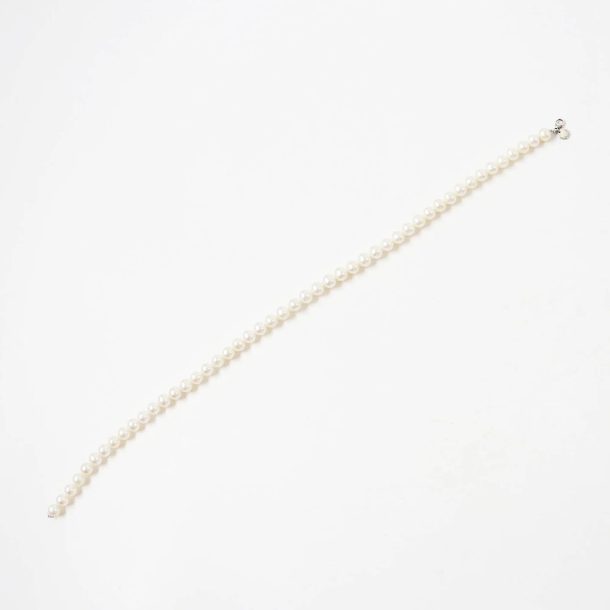 Pendant Necklace Sterling Silver with Freshwater Pearl 47cm - Image 4