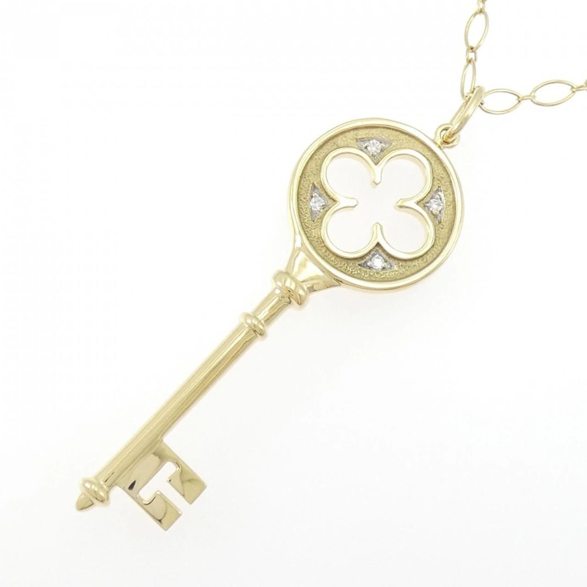 Pendant Necklace White Gold and Yellow Gold - Image 3