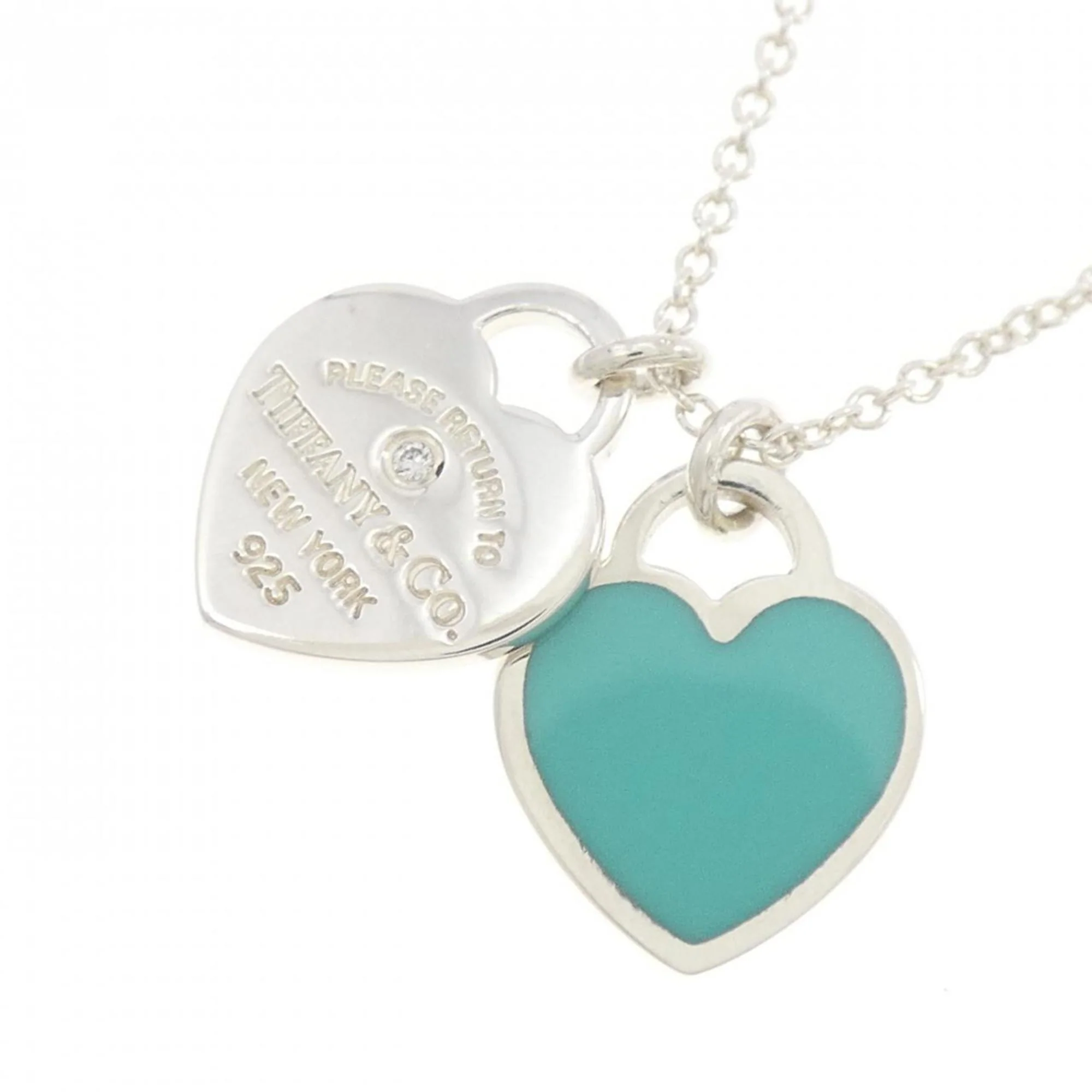 Return To Pendant Necklace Sterling Silver with Diamond - Image 3