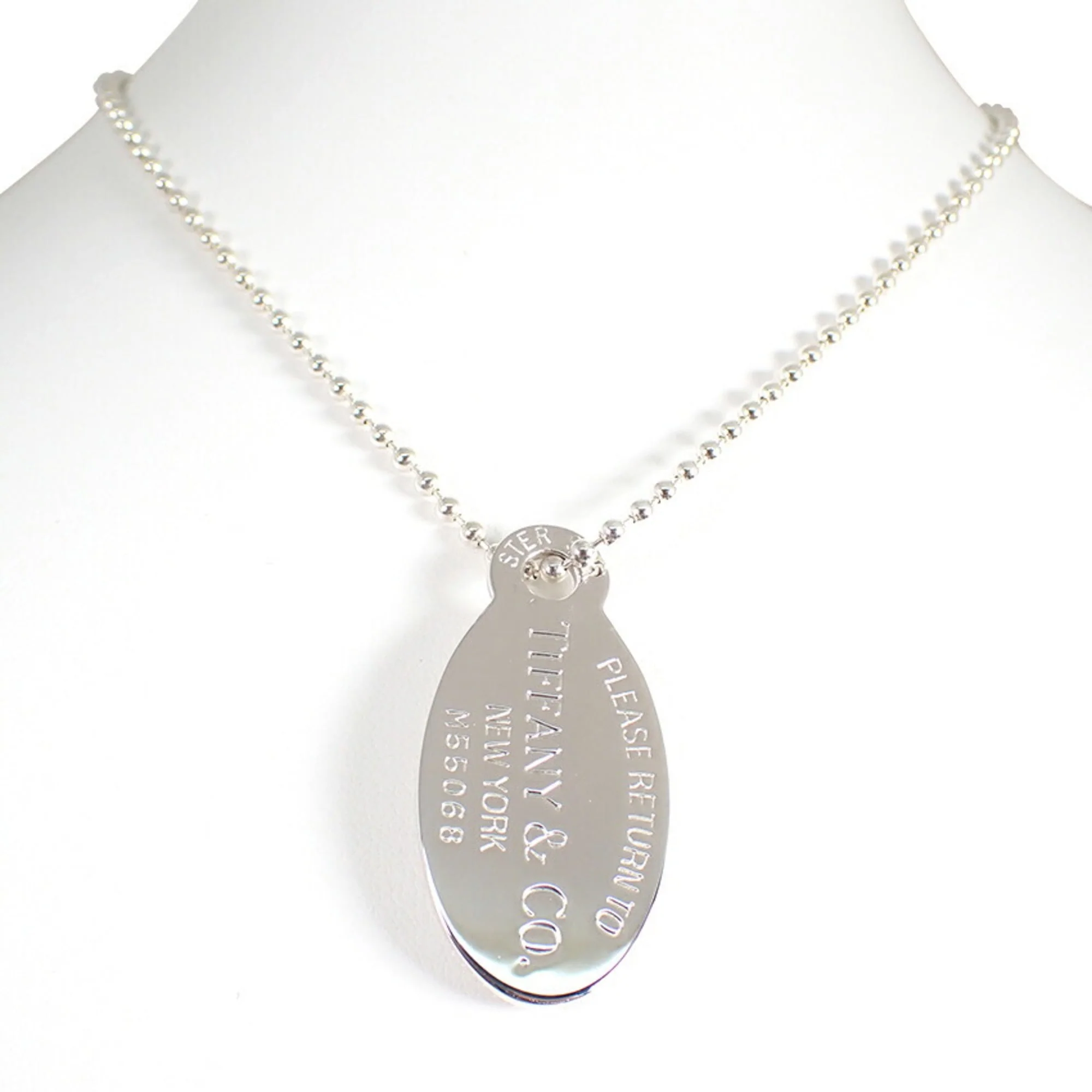 Return To Tiffany Oval Pendant Necklace Sterling Silver - Image 2