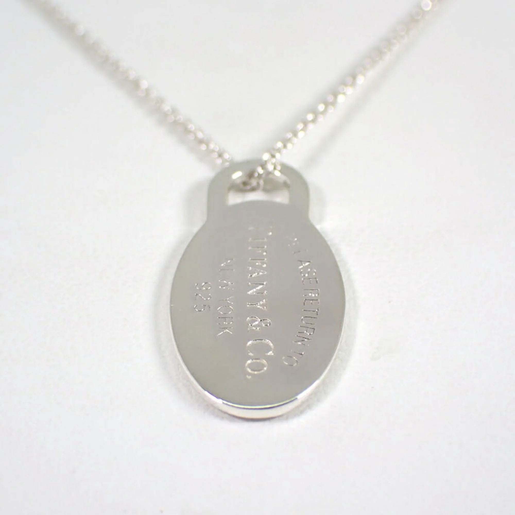 Return To Tiffany Oval Pendant Necklace Sterling Silver - Image 5