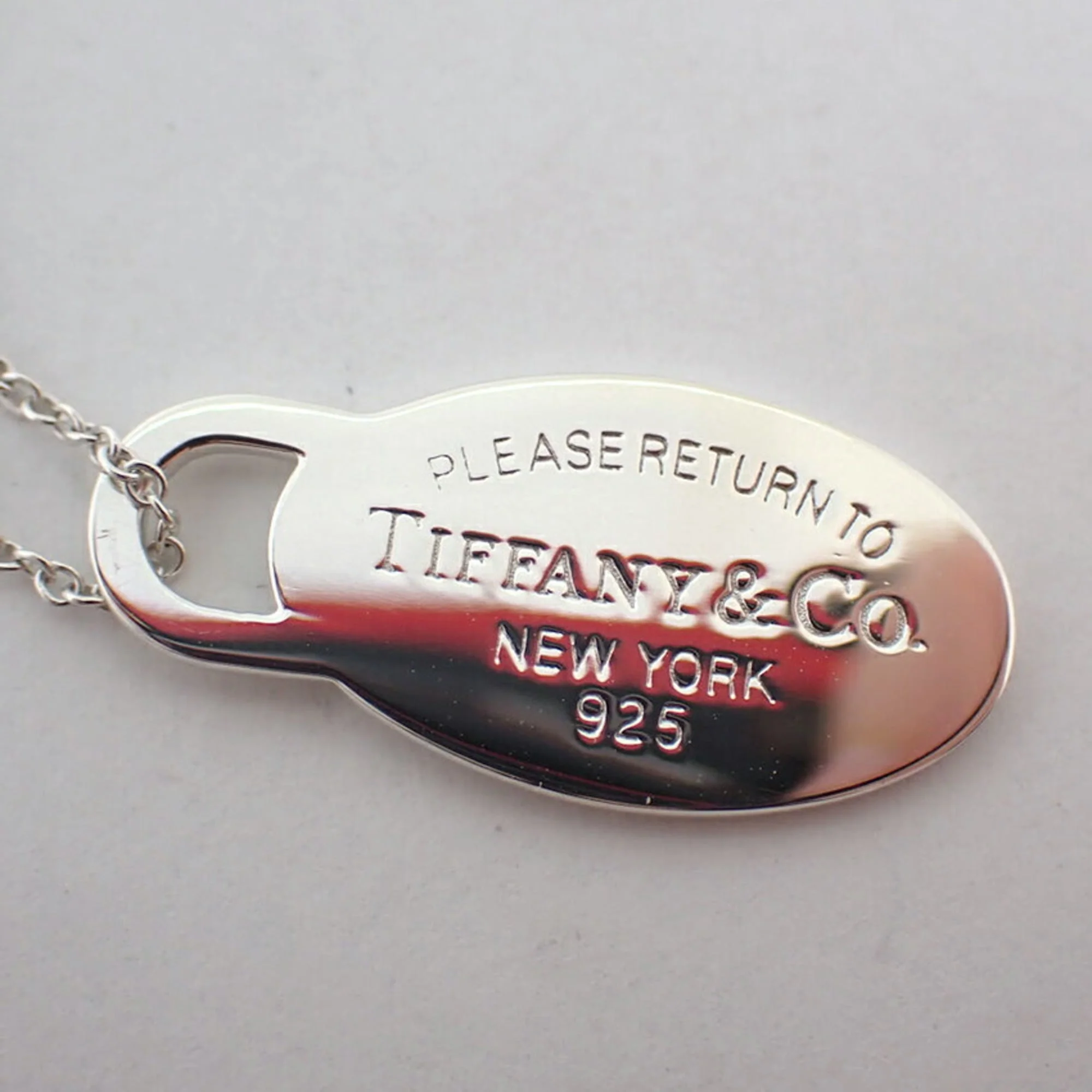 Return To Tiffany Oval Pendant Necklace Sterling Silver - Image 8
