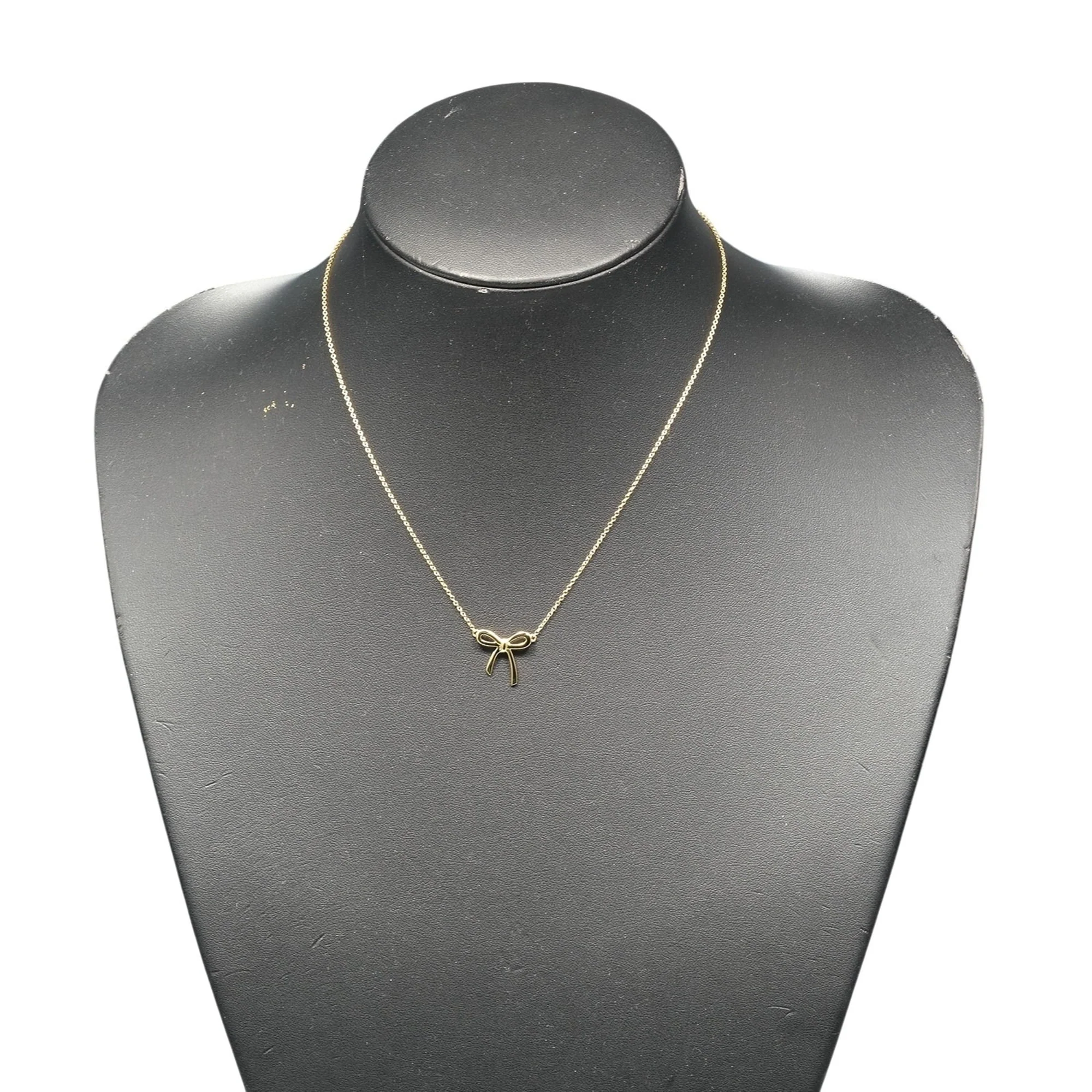Ribbon Pendant Necklace 18K Yellow Gold - Image 2