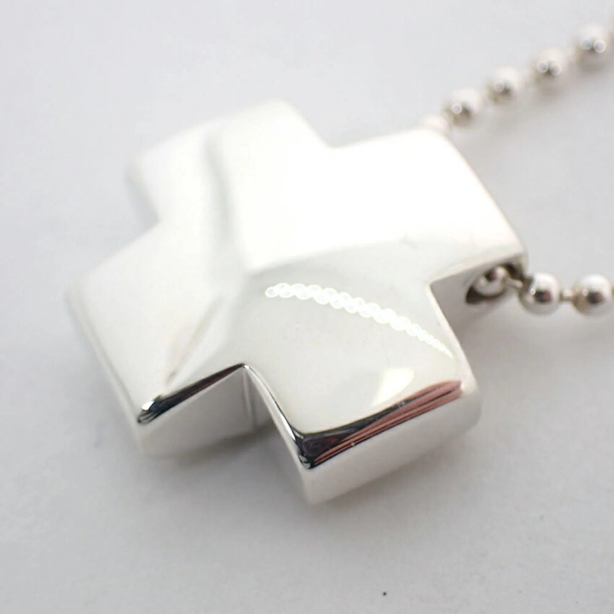 Roman Cross Pendant Necklace Sterling Silver - Image 7