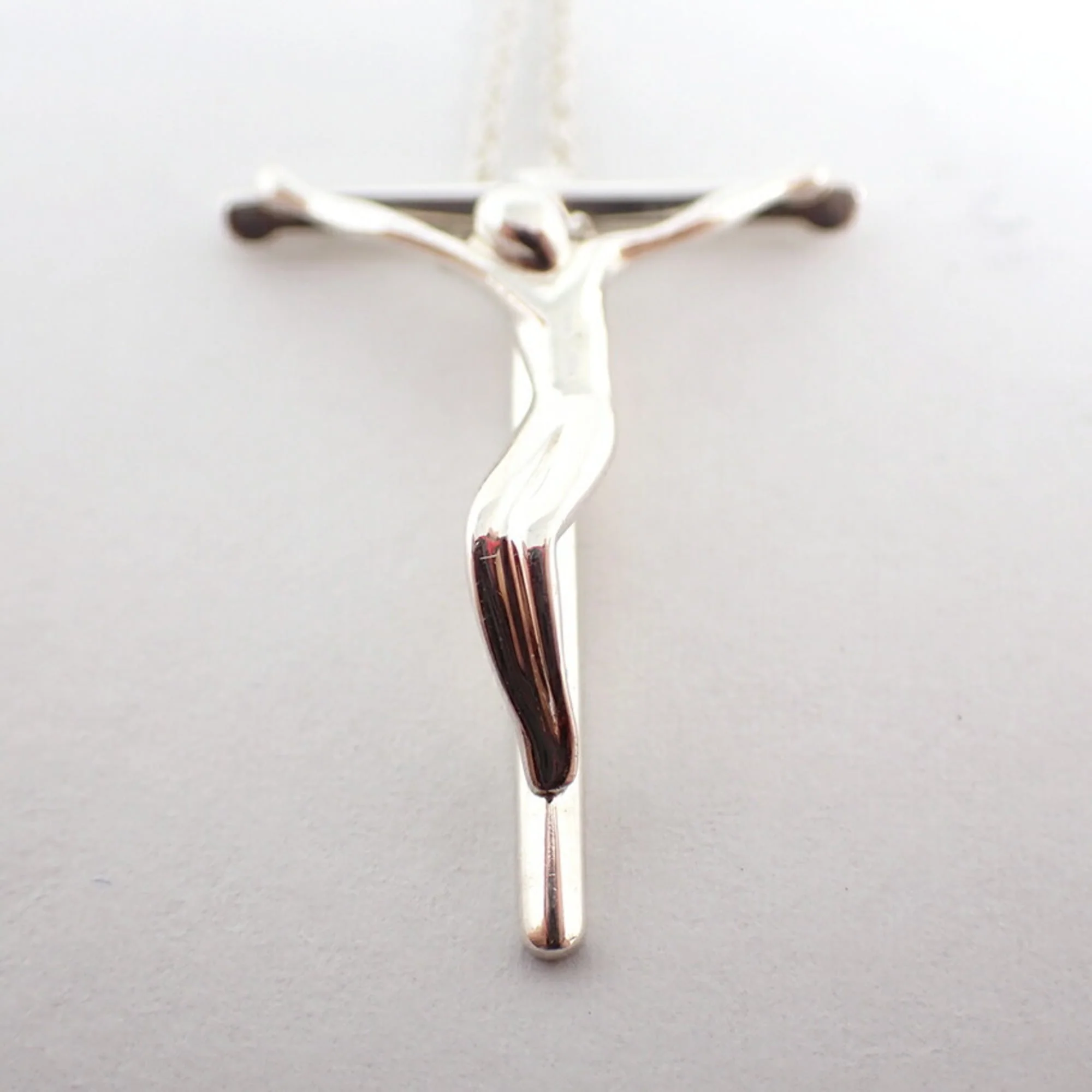 Rosary Pendant Necklace Sterling Silver - Image 6