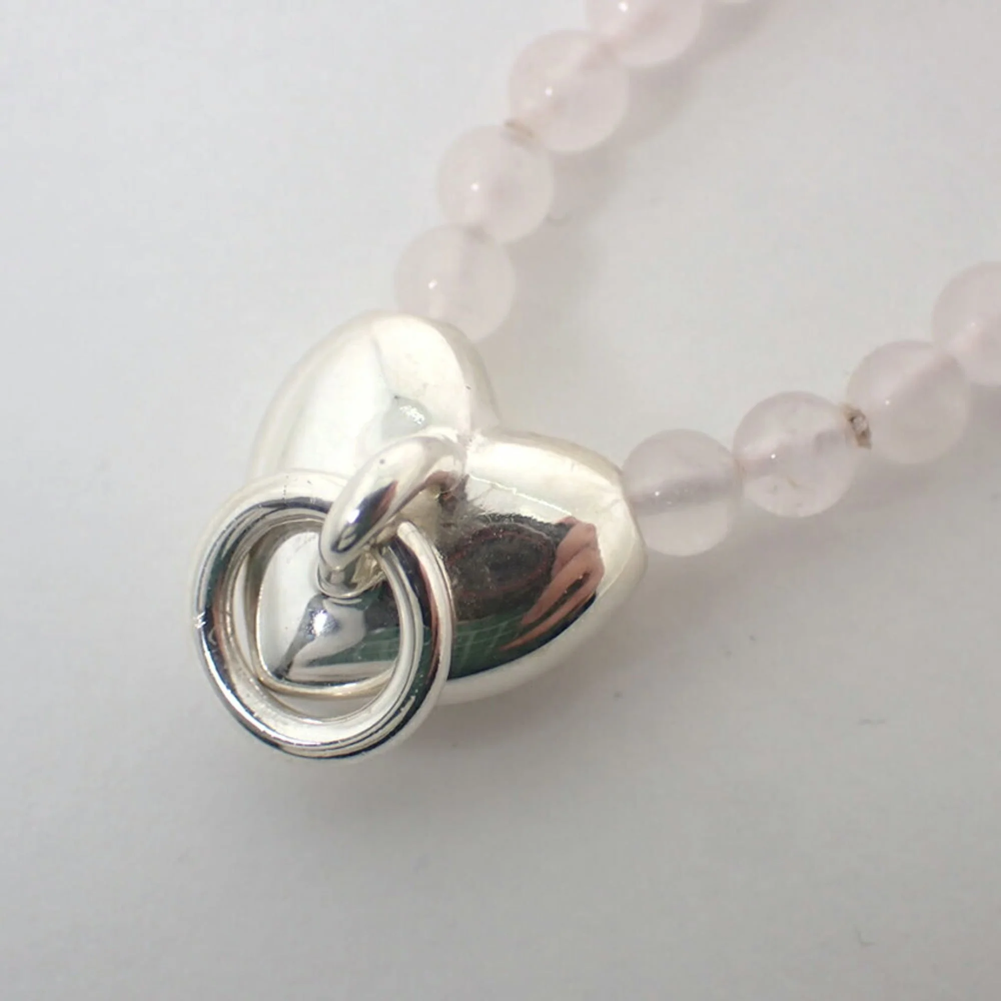 Rose Quartz Door Knock Heart Pendant Quartz Watch Sterling Silver - Image 7