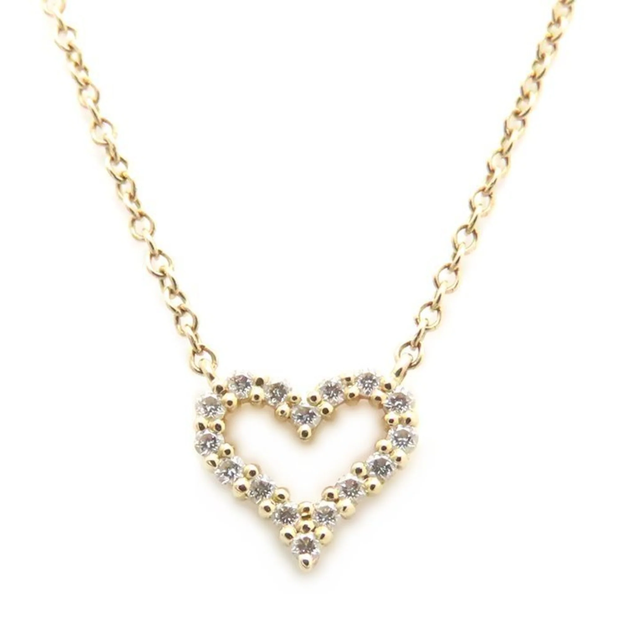 Sentimental Heart Pendant Necklace 18K Rose Gold Mini With Diamond - Image 2