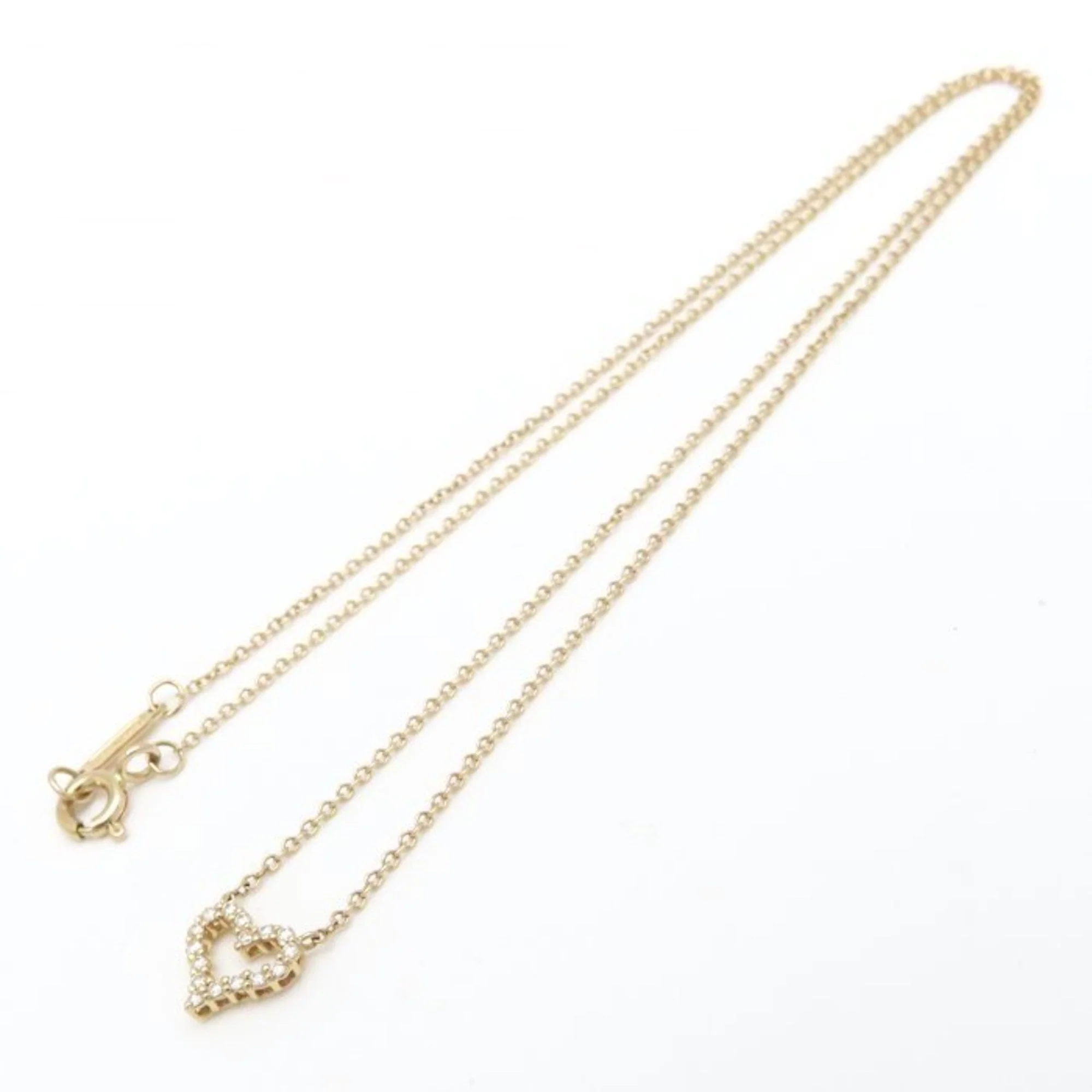 Sentimental Heart Pendant Necklace 18K Rose Gold Mini With Diamond - Image 4