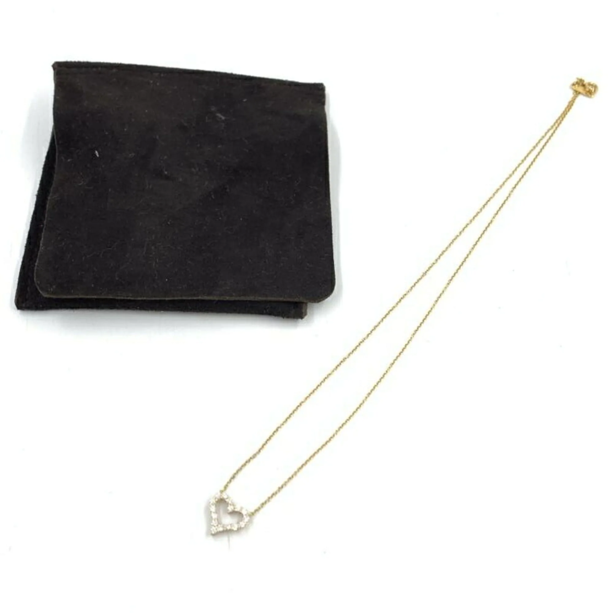 Sentimental Heart Pendant Necklace 18K Yellow Gold - Image 8