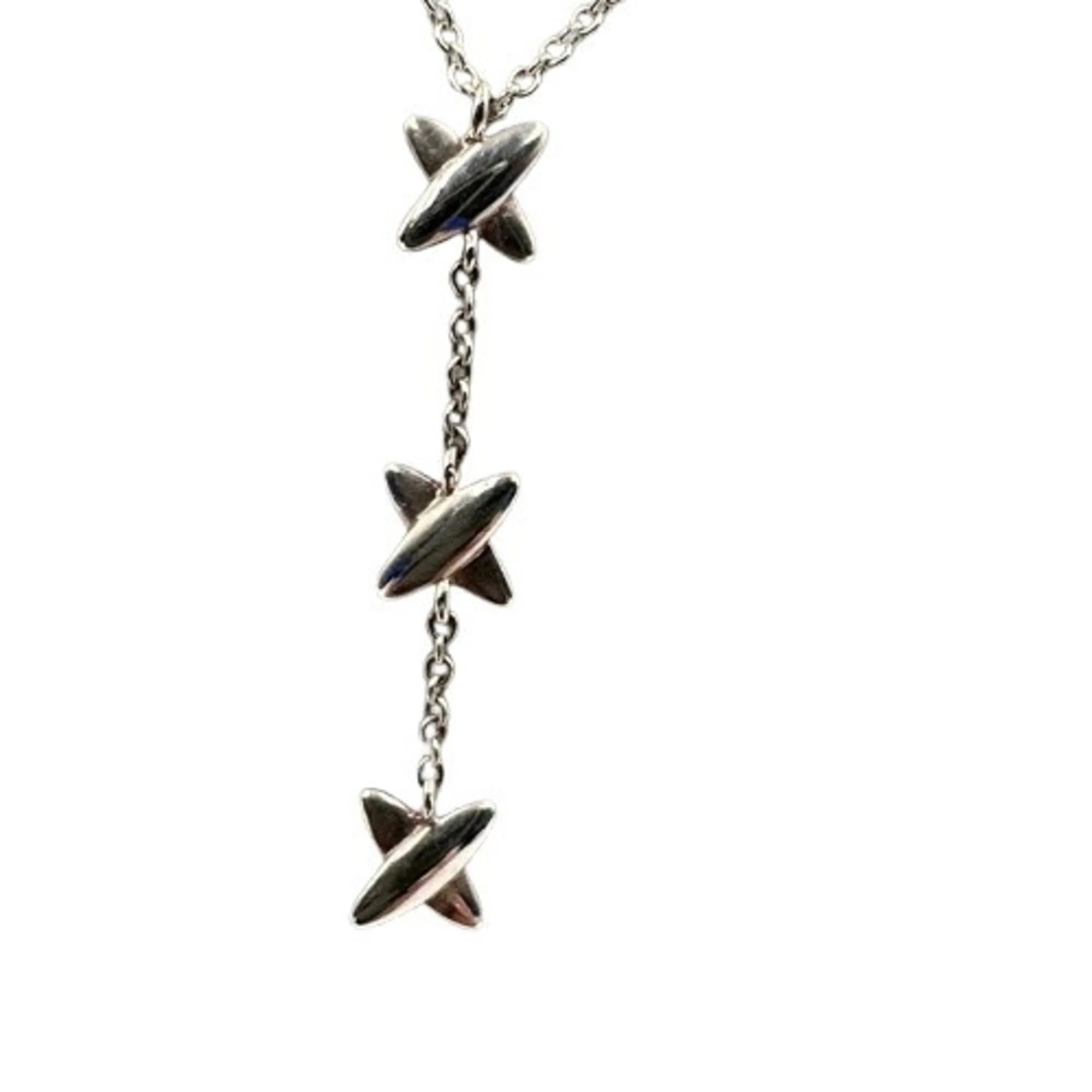 Signature Drop Pendant Necklace Sterling Silver - Image 3