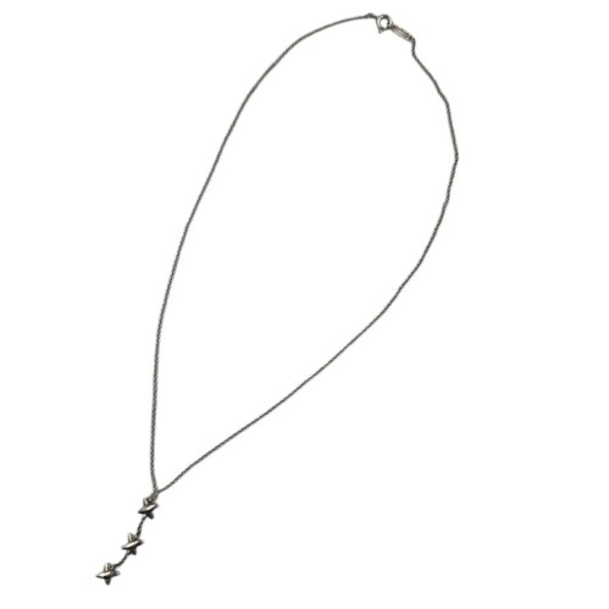 Signature Drop Pendant Necklace Sterling Silver - Image 7