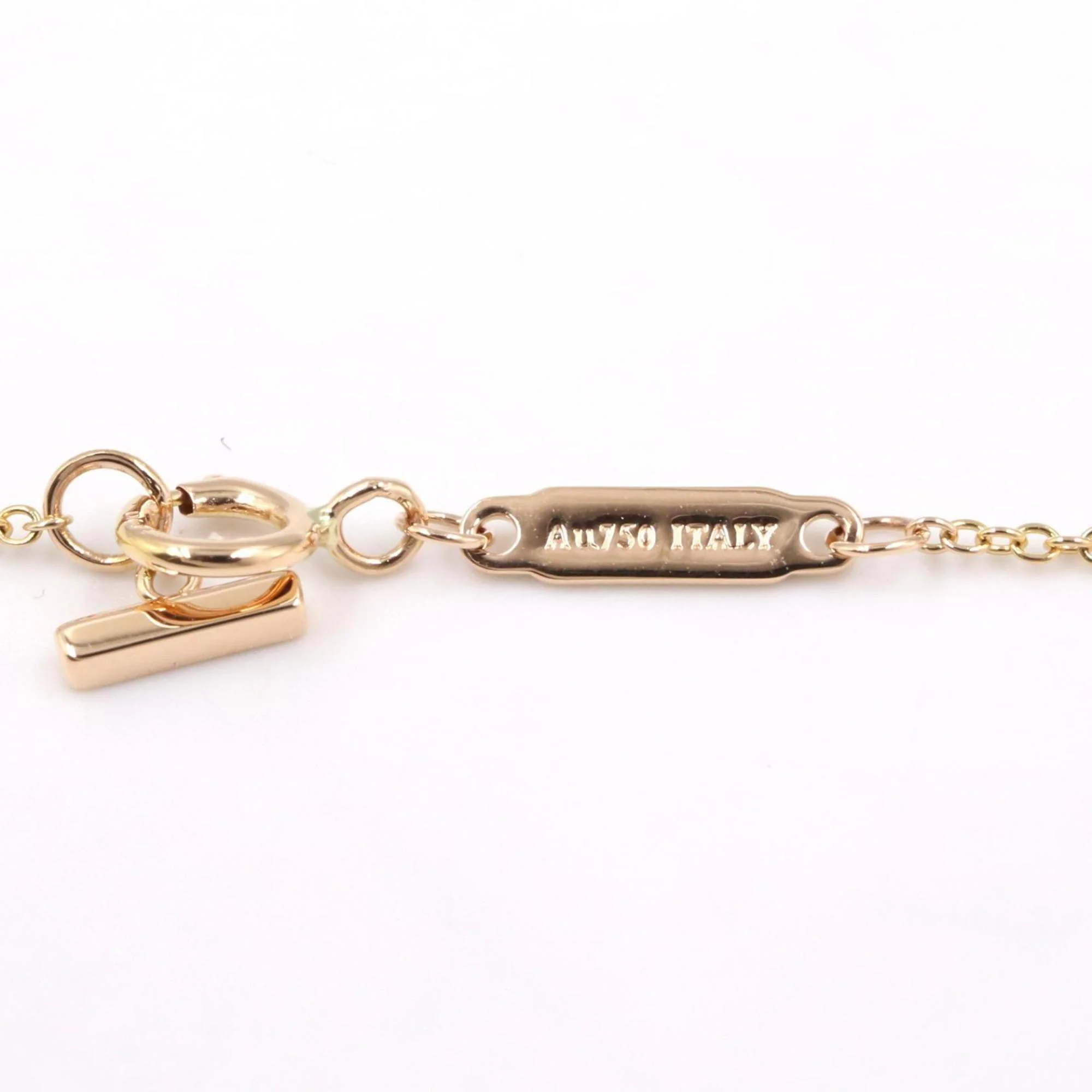 T Smile Mini Pendant Necklace 18K Rose Gold - Image 4