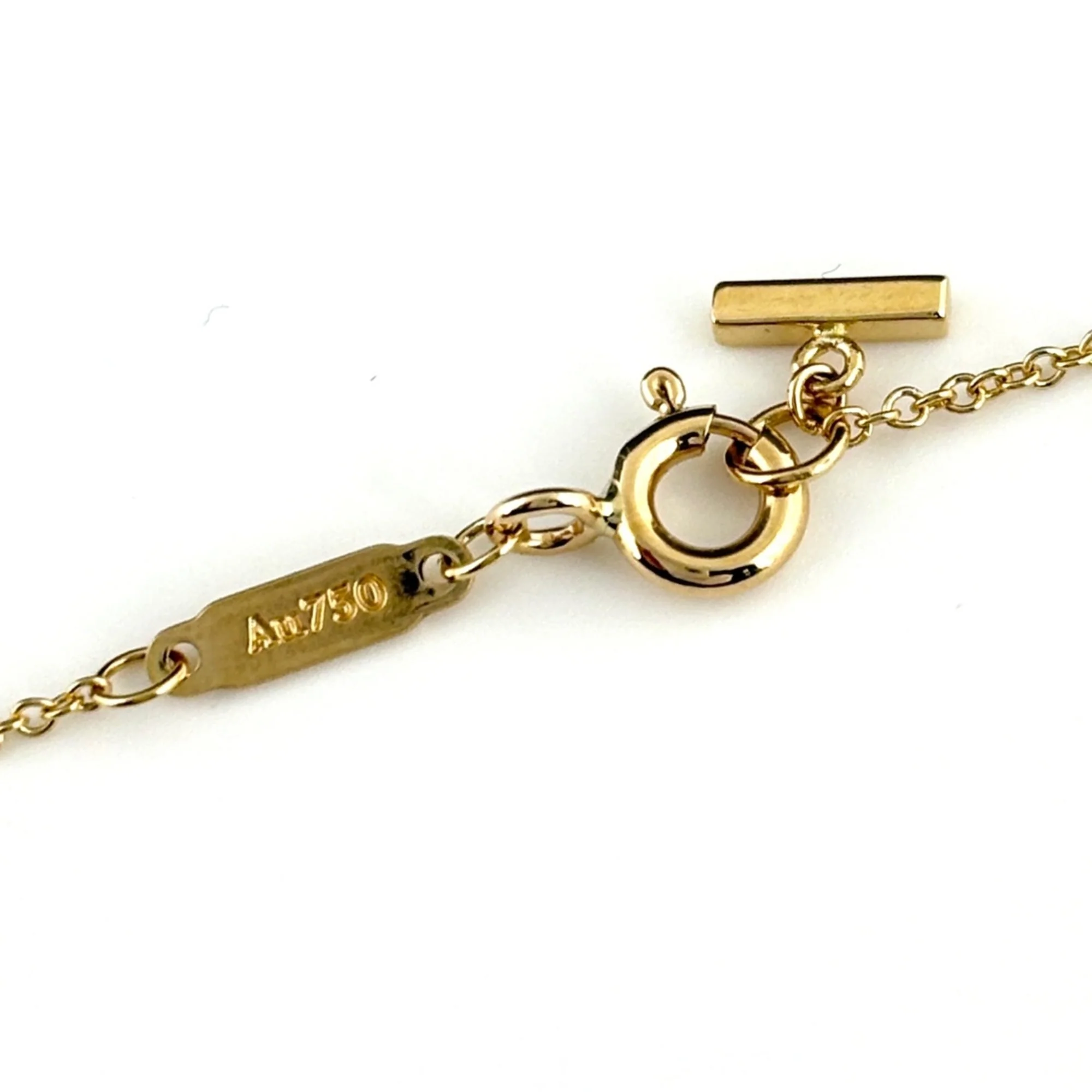 T Smile Mini Pendant Necklace 18K Yellow Gold - Image 4
