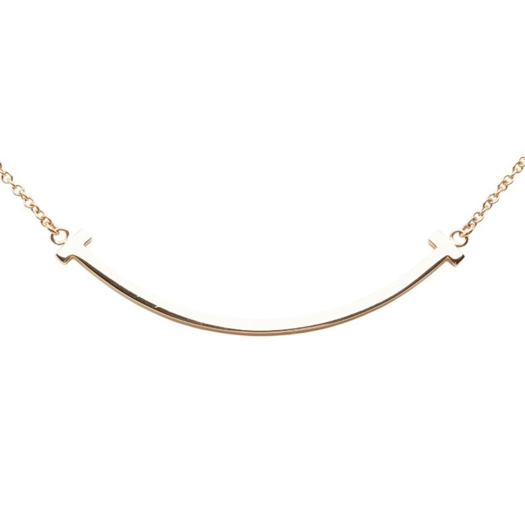 T Smile Pendant Necklace 18K Rose Gold - Image 3
