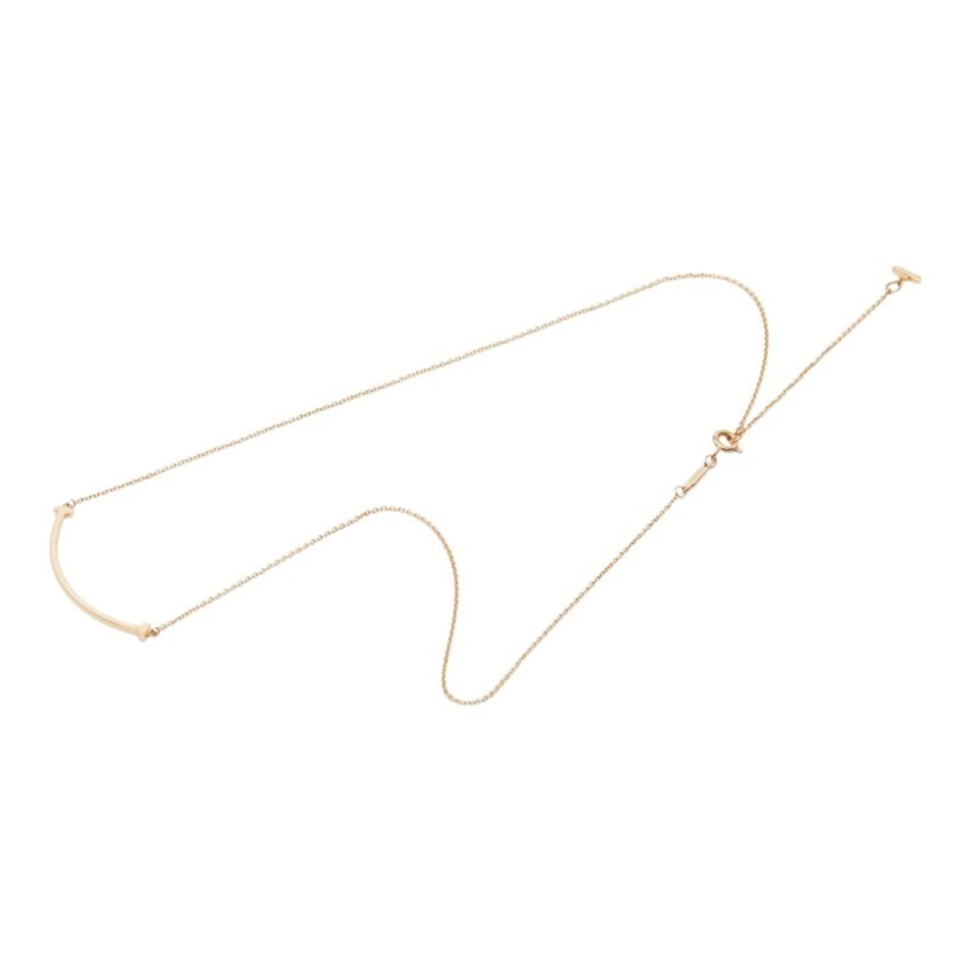 T Smile Pendant Necklace 18K Rose Gold - Image 4