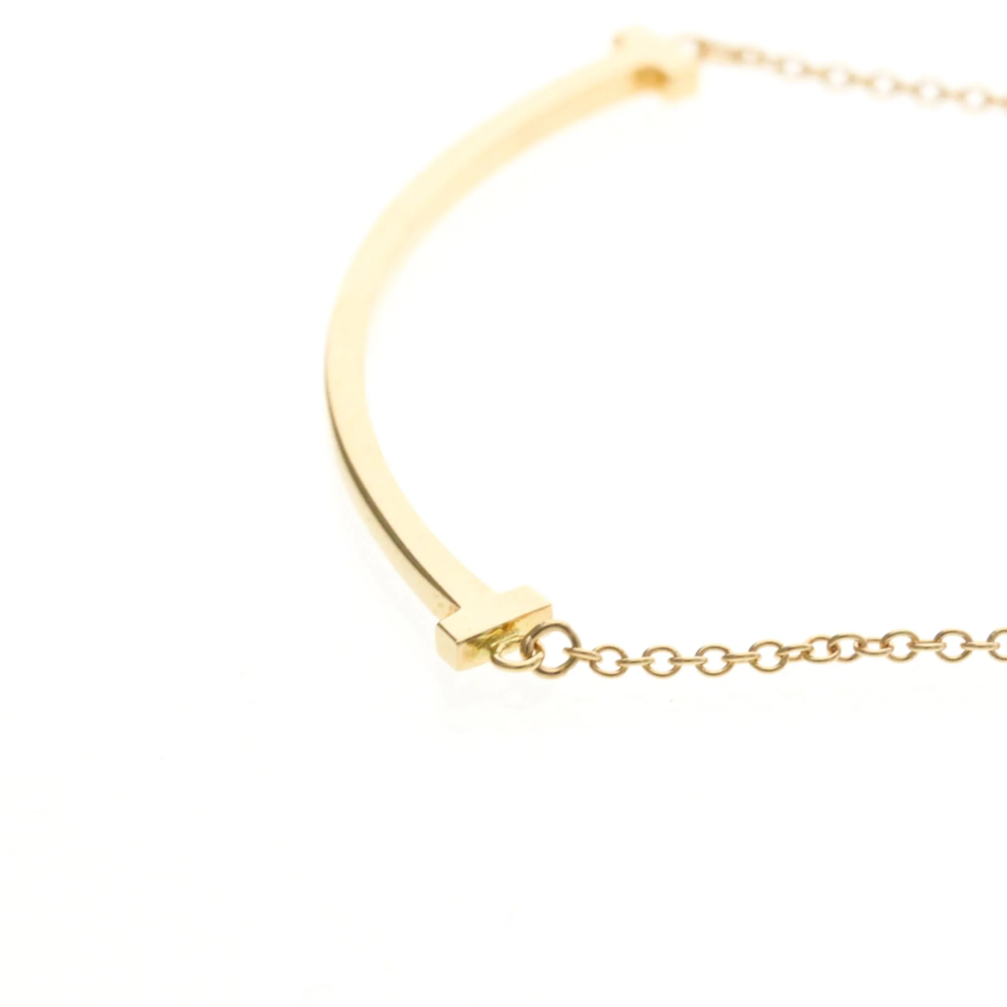 T Smile Pendant Necklace 18K Rose Gold - Image 3