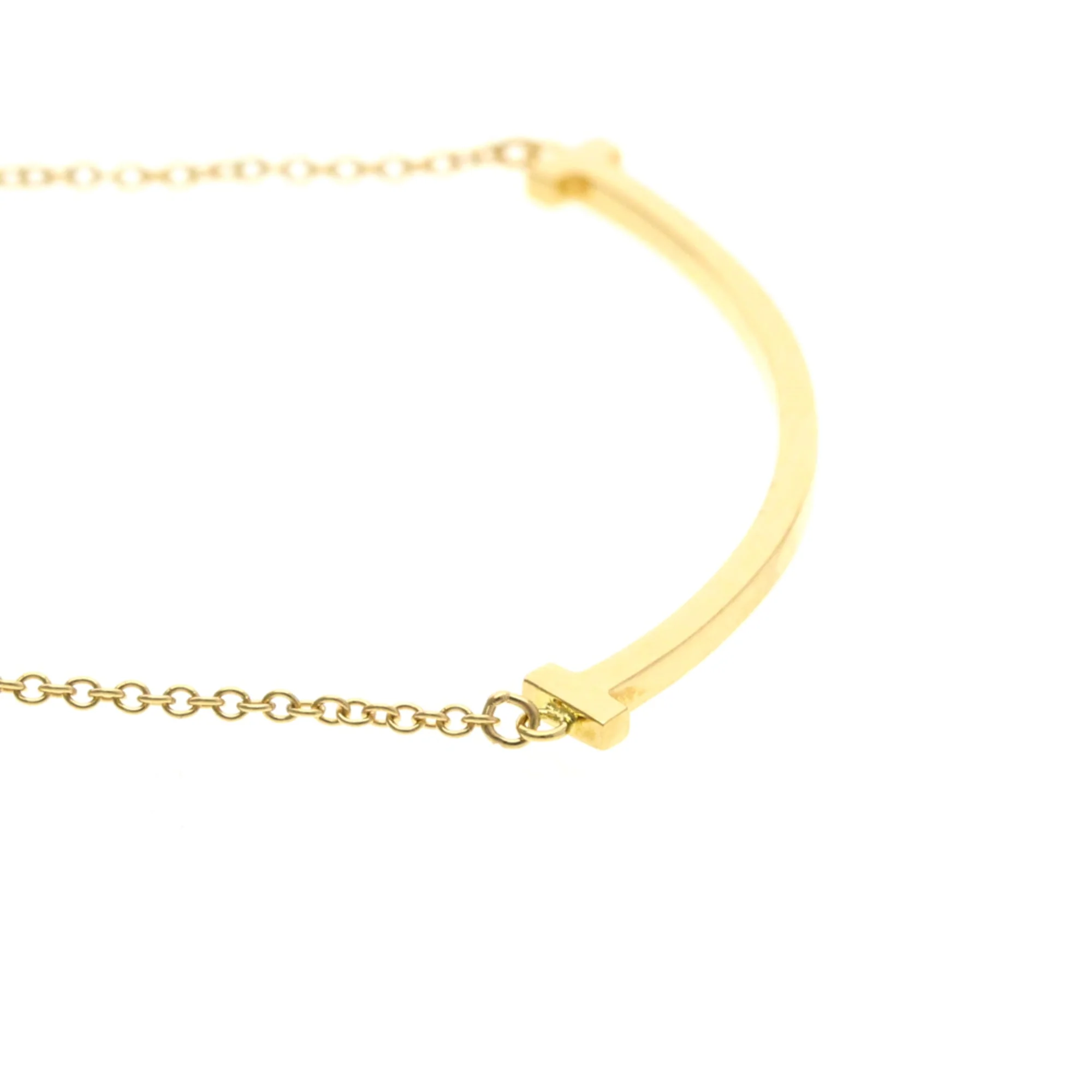 T Smile Pendant Necklace 18K Rose Gold - Image 5