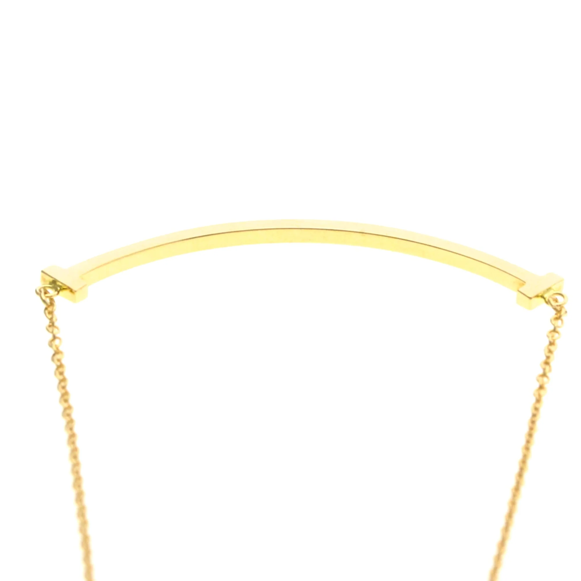 T Smile Pendant Necklace 18K Rose Gold - Image 6