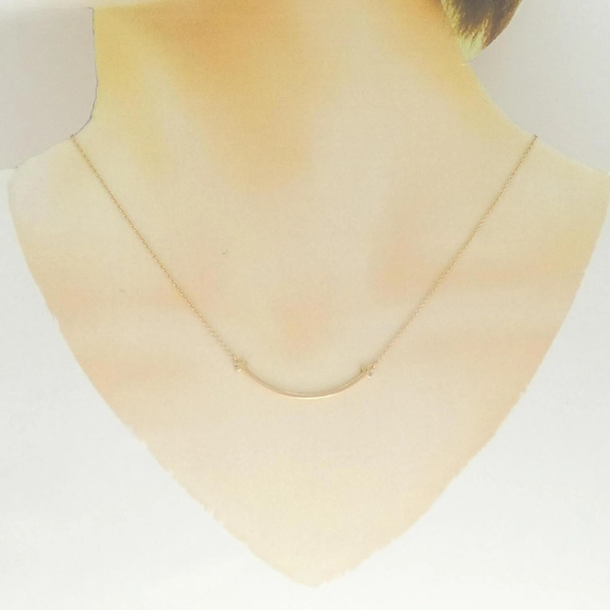 T Smile Pendant Necklace 18K Rose Gold - Image 5
