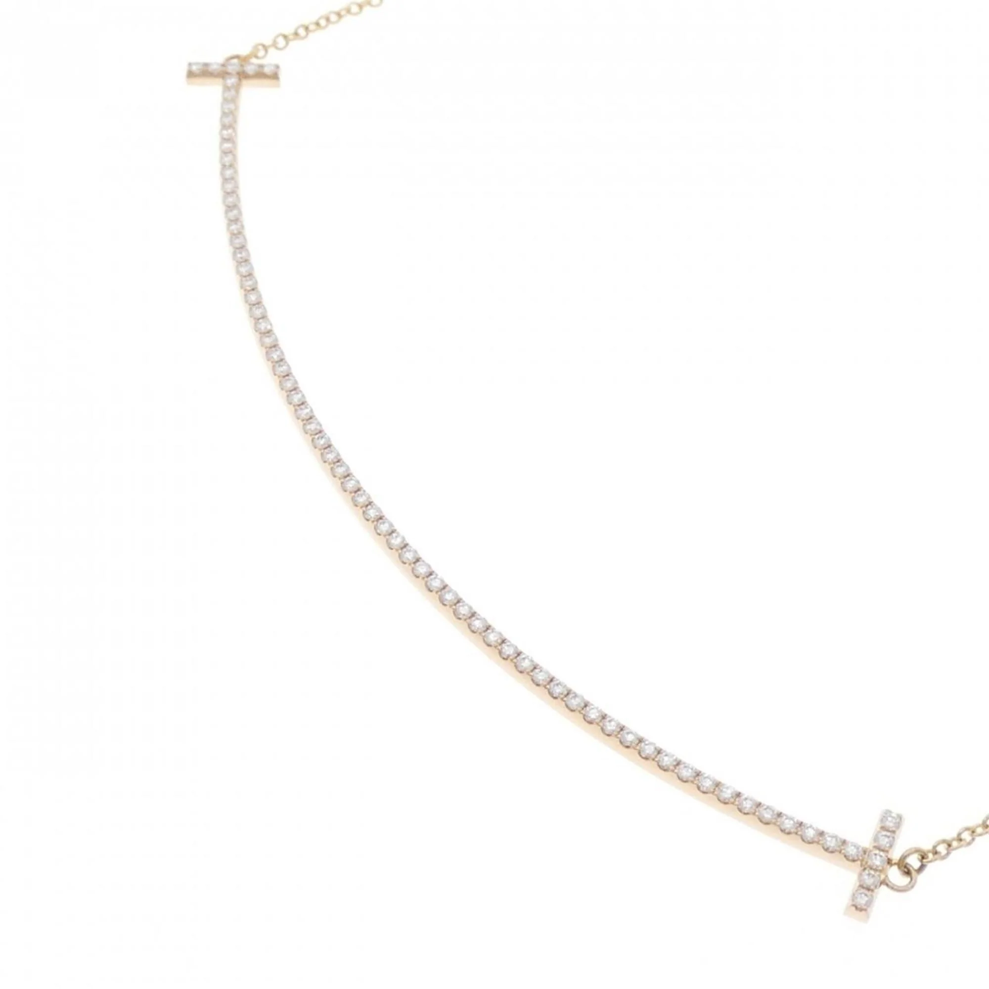 T Smile Pendant Necklace 18K Rose Gold - Image 3