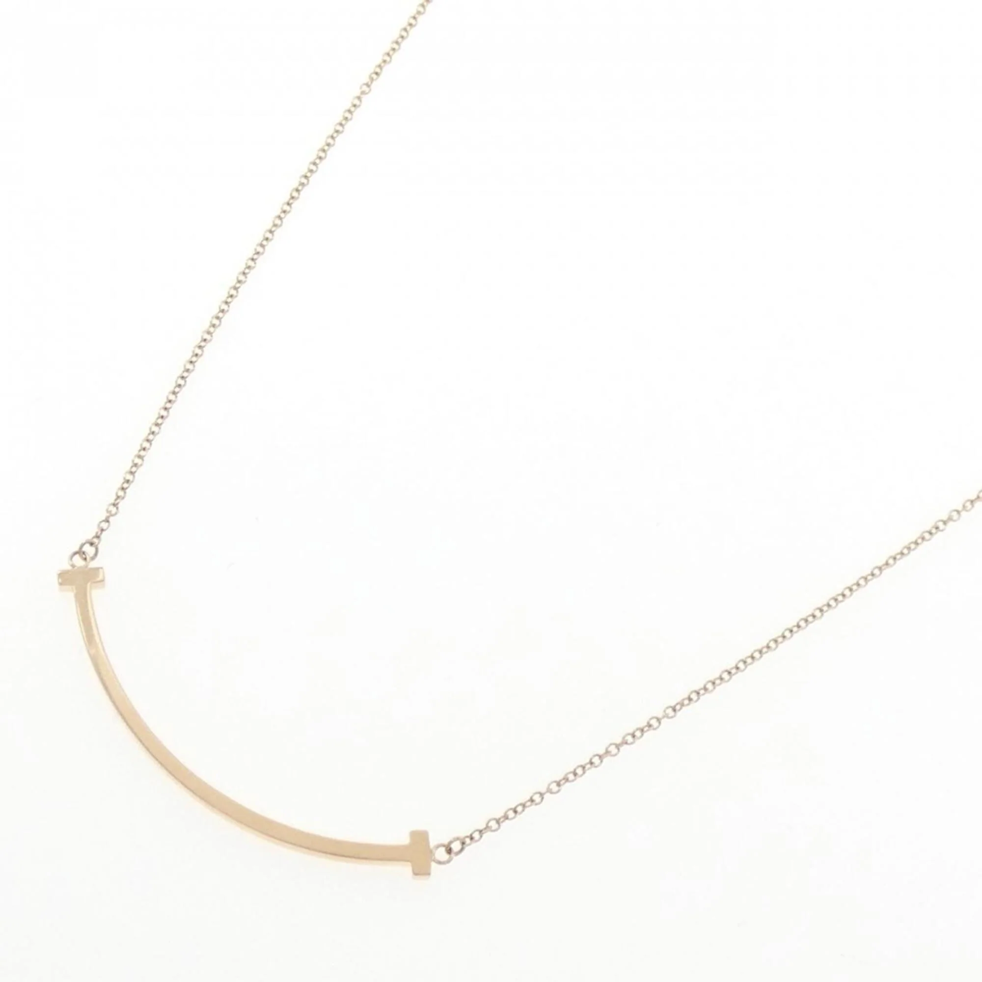 T Smile Pendant Necklace 18K Rose Gold - Image 2