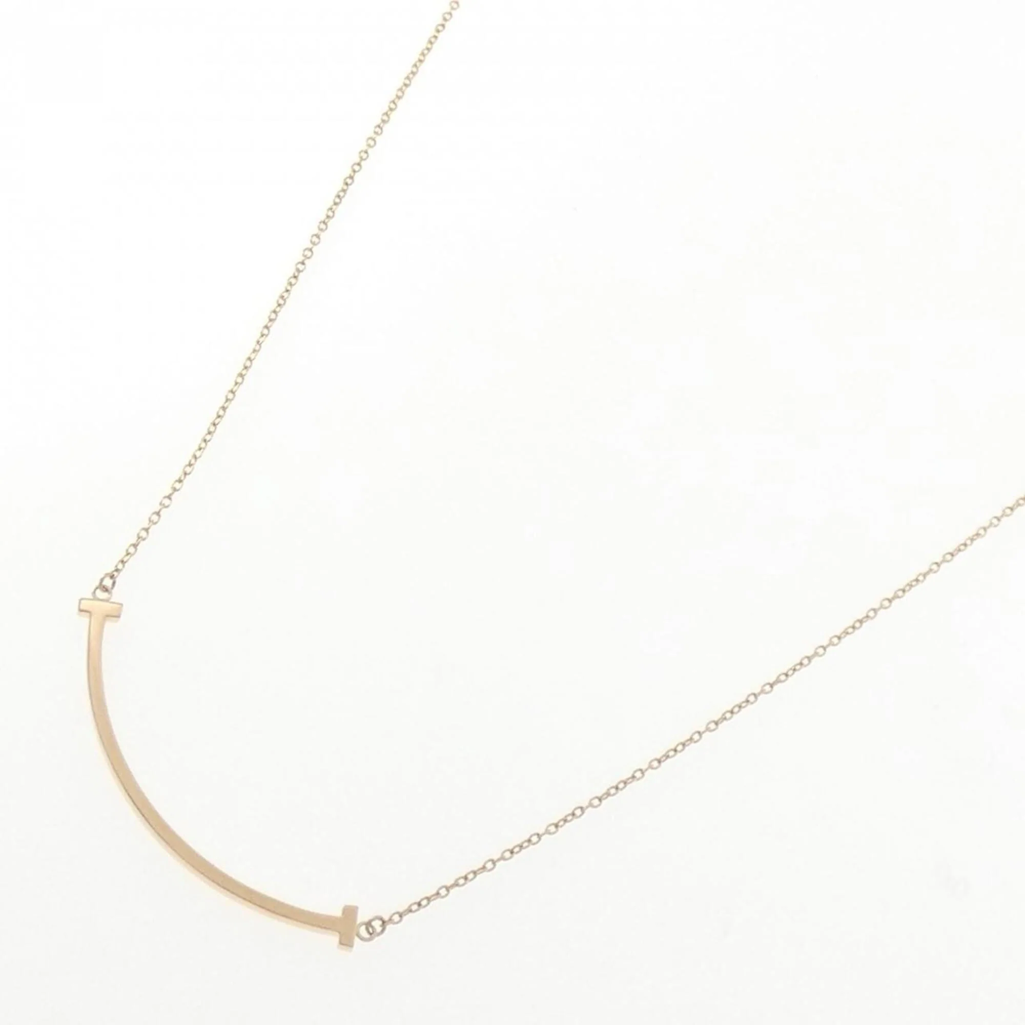 T Smile Pendant Necklace 18K Rose Gold - Image 2