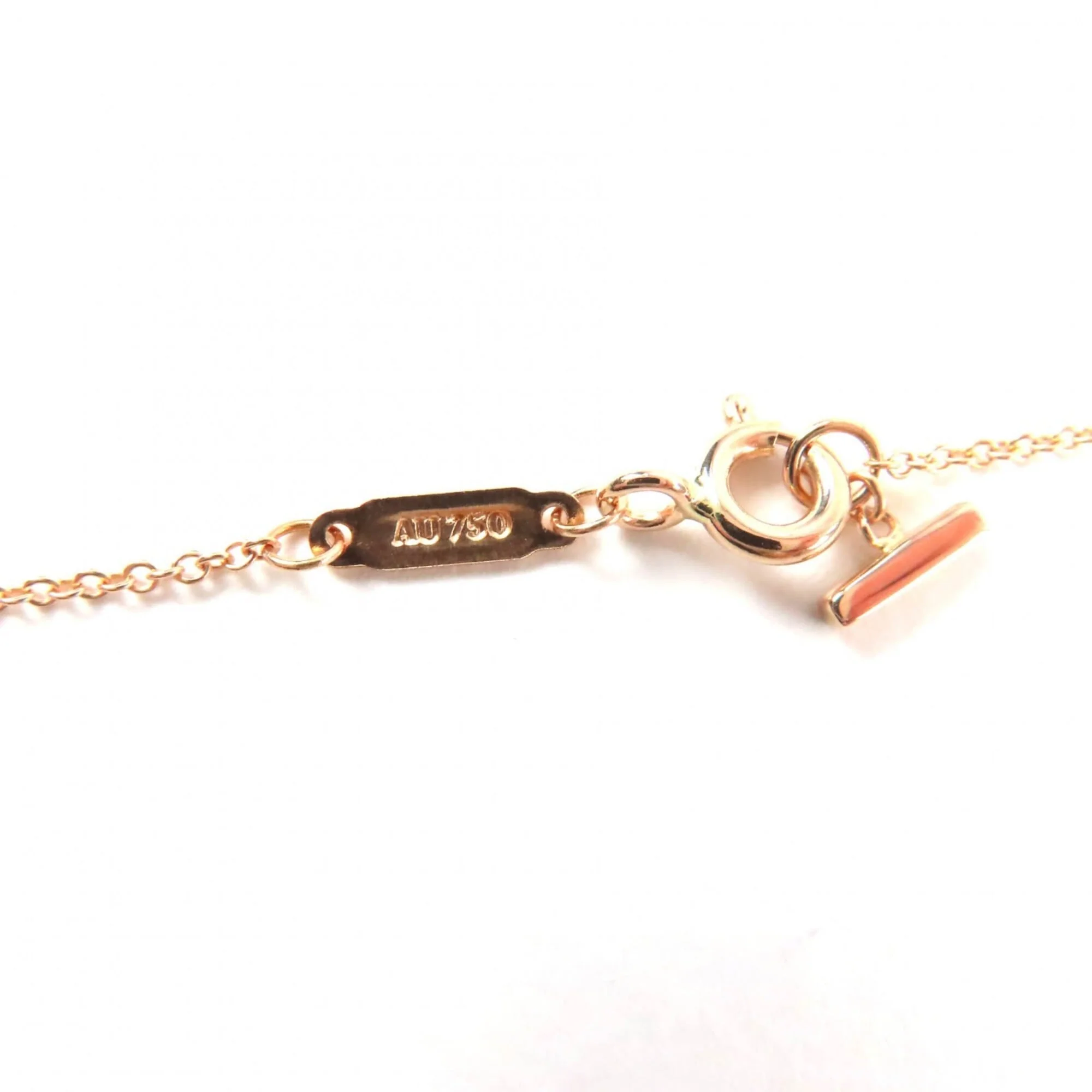 T Smile Pendant Necklace 18K Rose Gold - Image 7