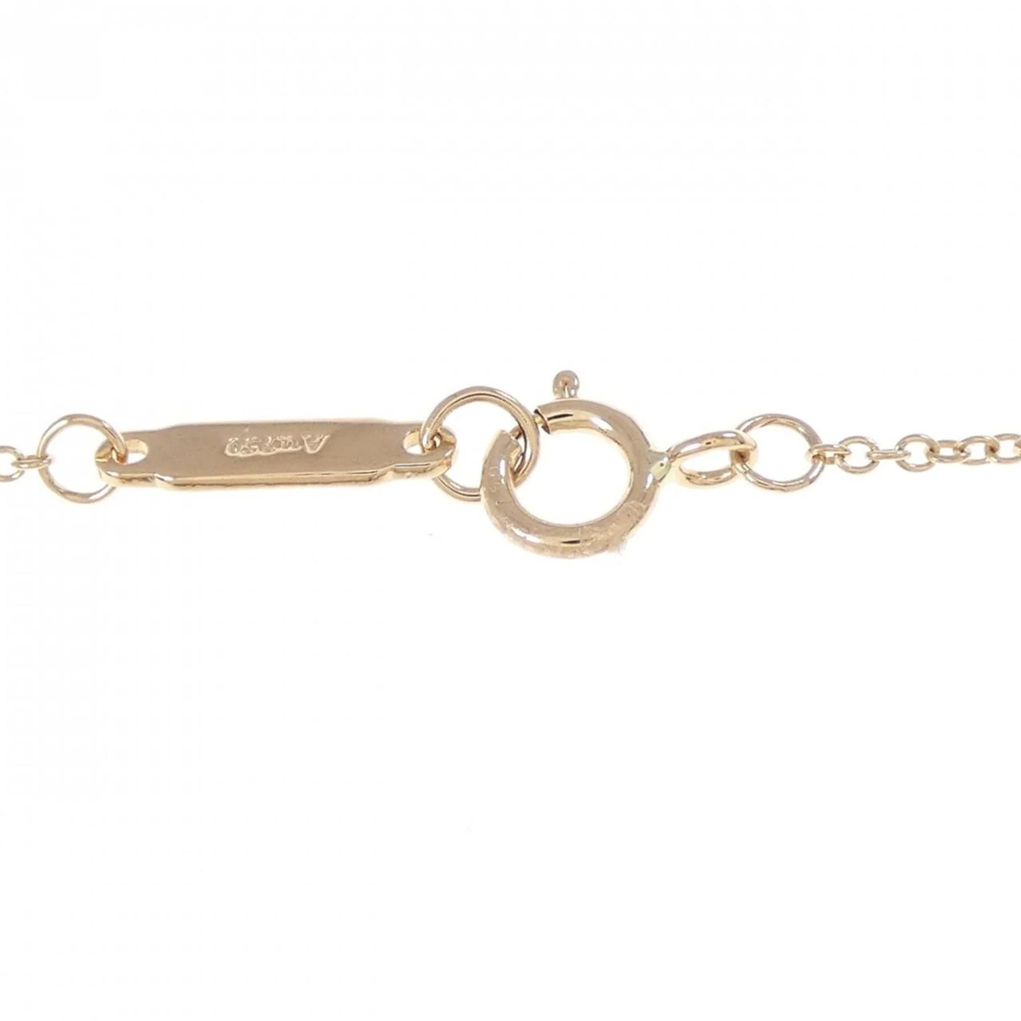 T Smile Pendant Necklace 18K Rose Gold with Diamonds - Image 5