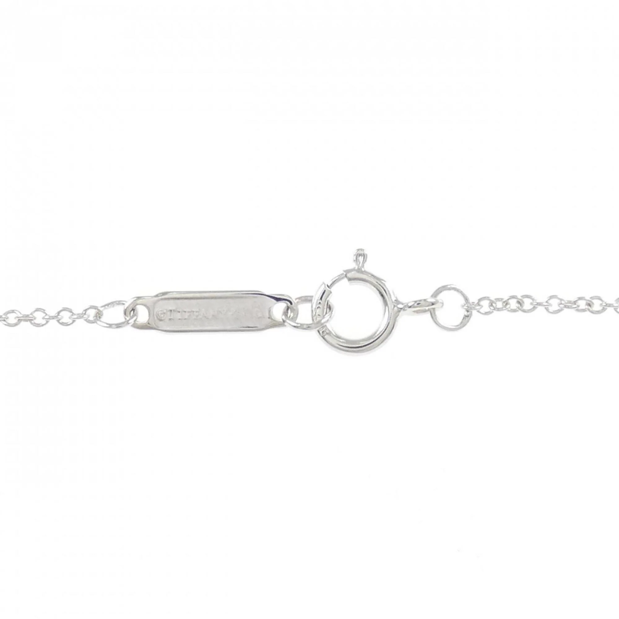 T Smile Pendant Necklace 18K White Gold - Image 5